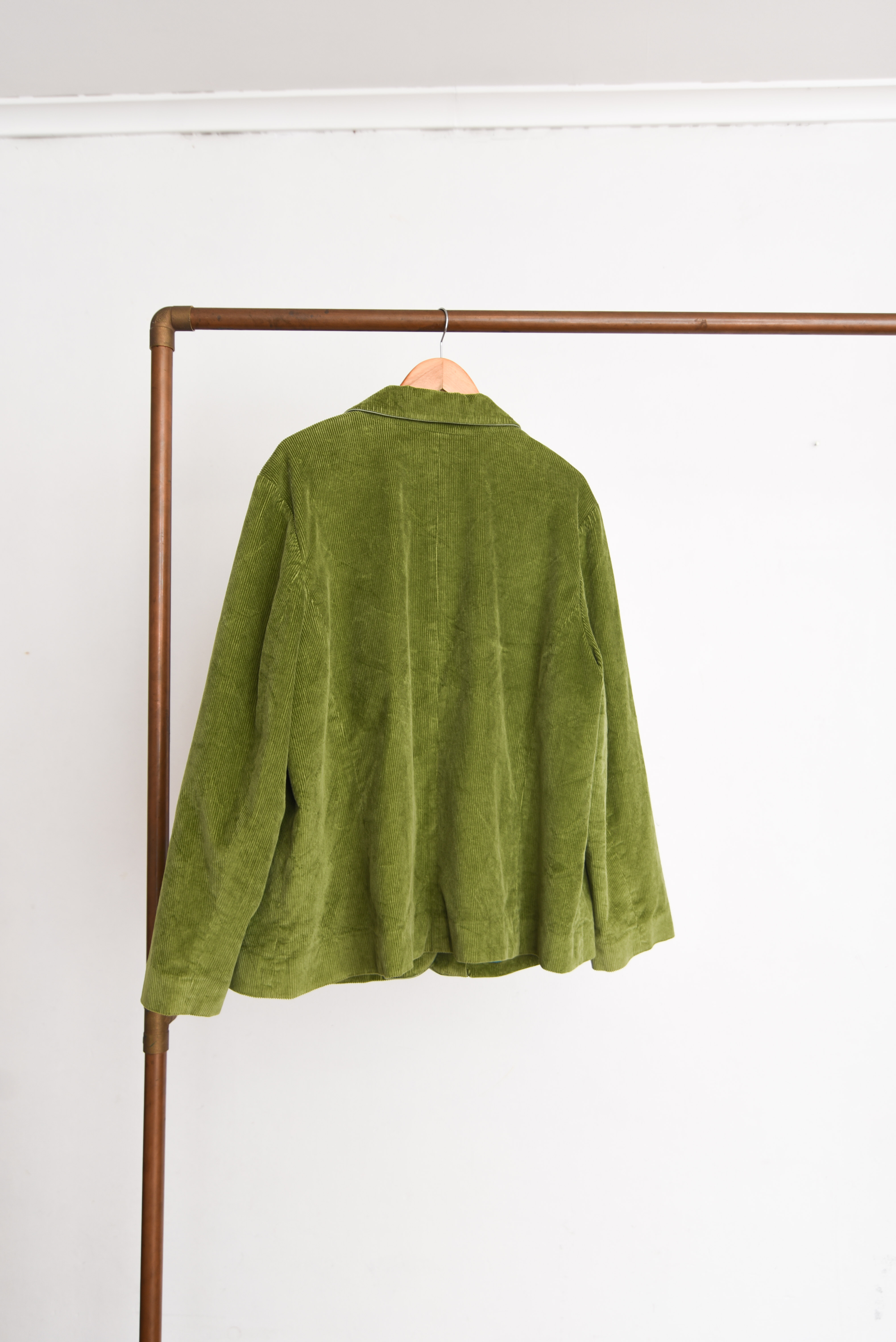 Blazer verde cotelé vintage