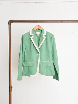 Blazer verde agua lino