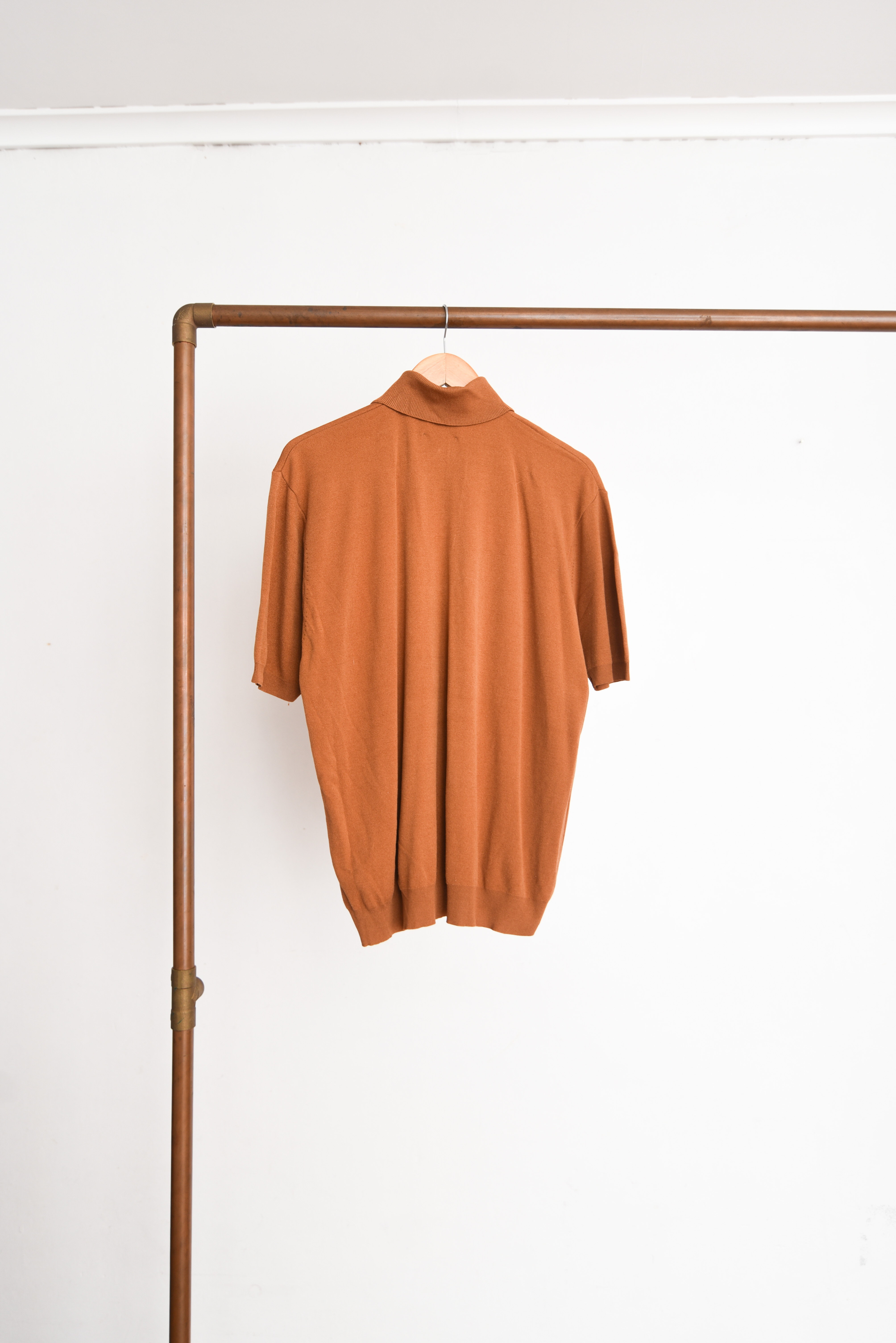 Top tejido camel 70s