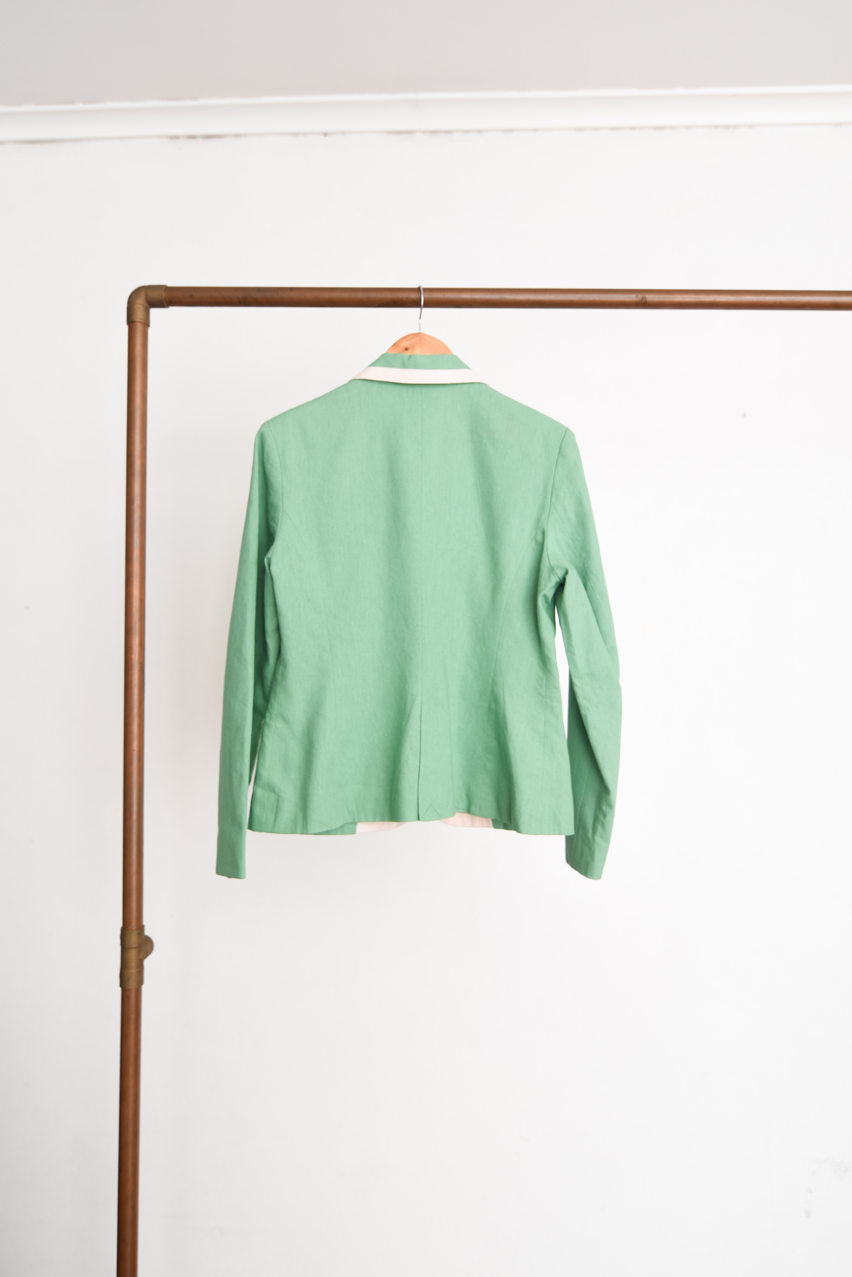 Blazer verde agua lino