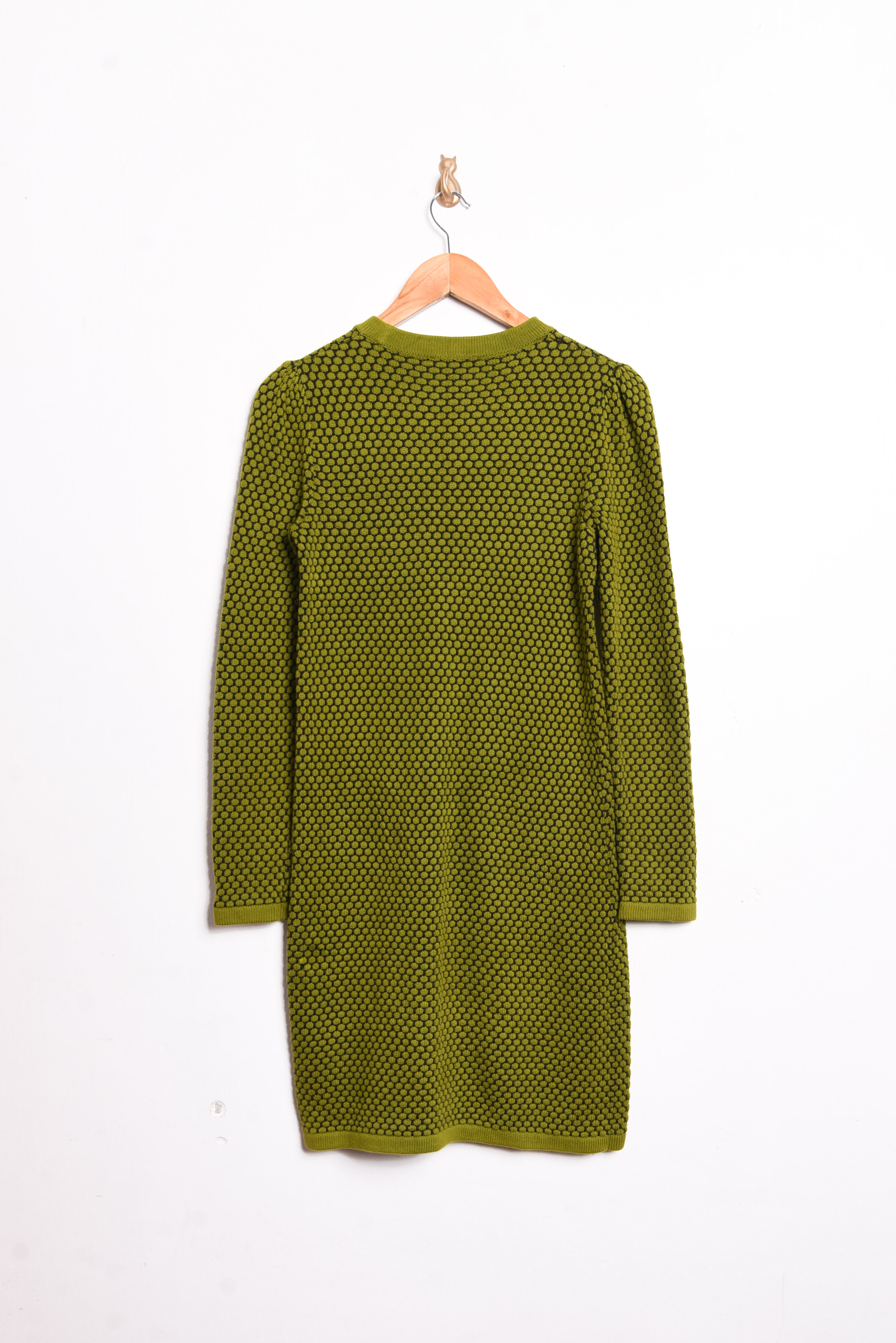 Vestido verde tejido COS