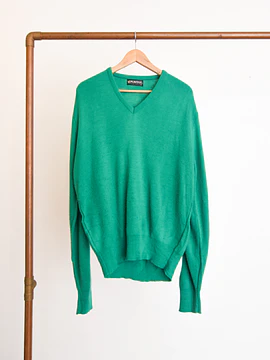 Chaleco verde vintage
