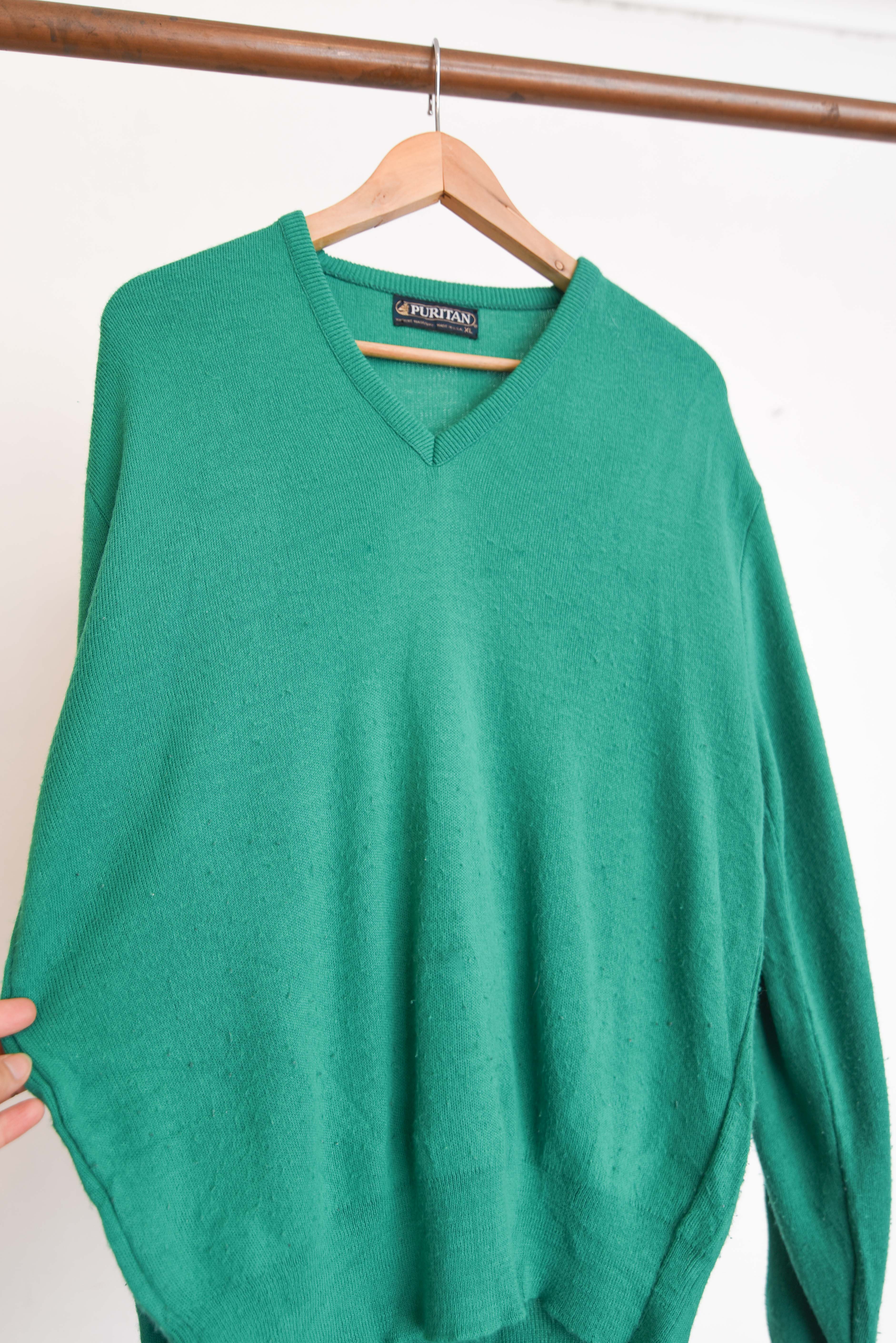 Chaleco verde vintage