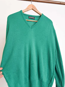 Chaleco verde vintage