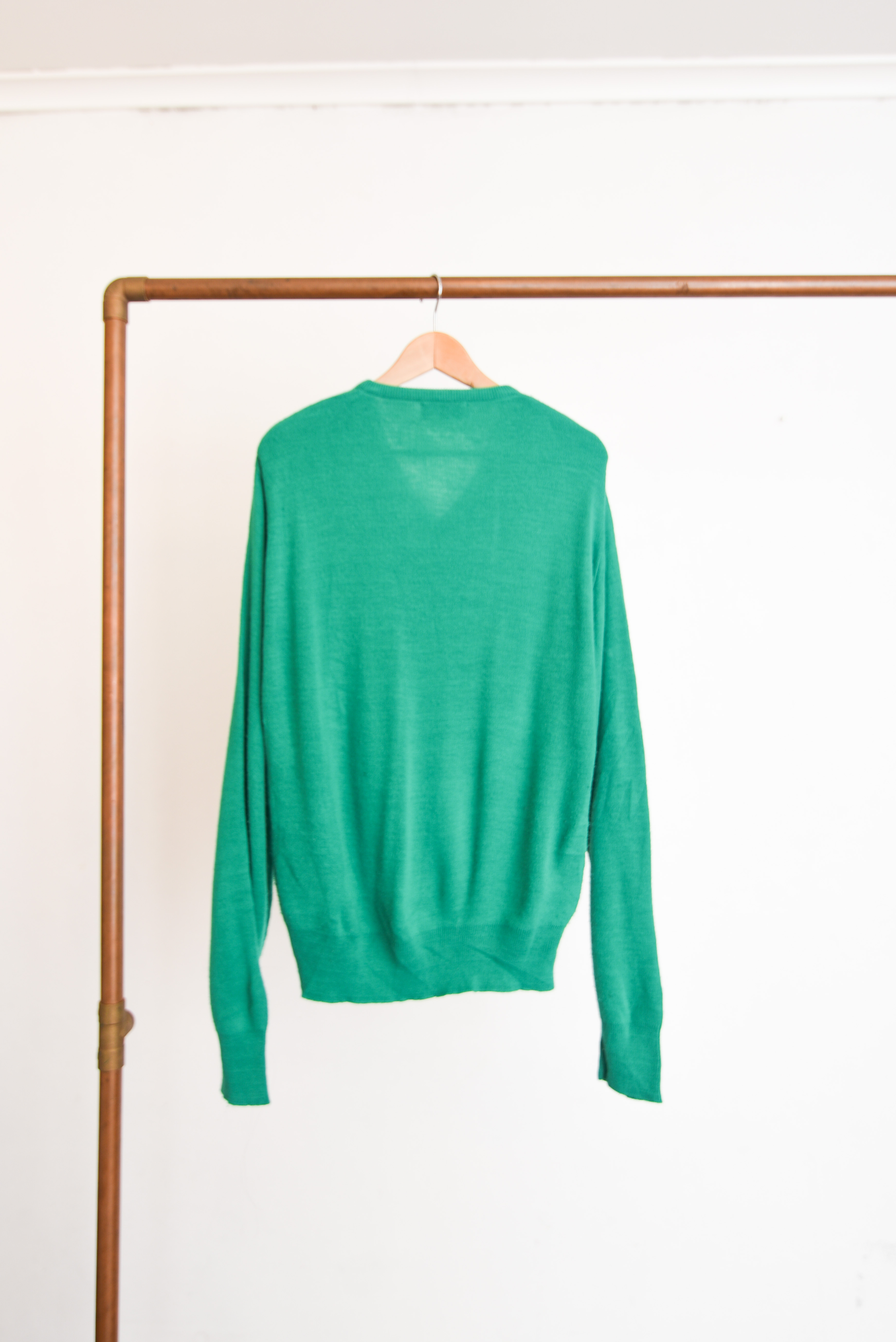 Chaleco verde vintage