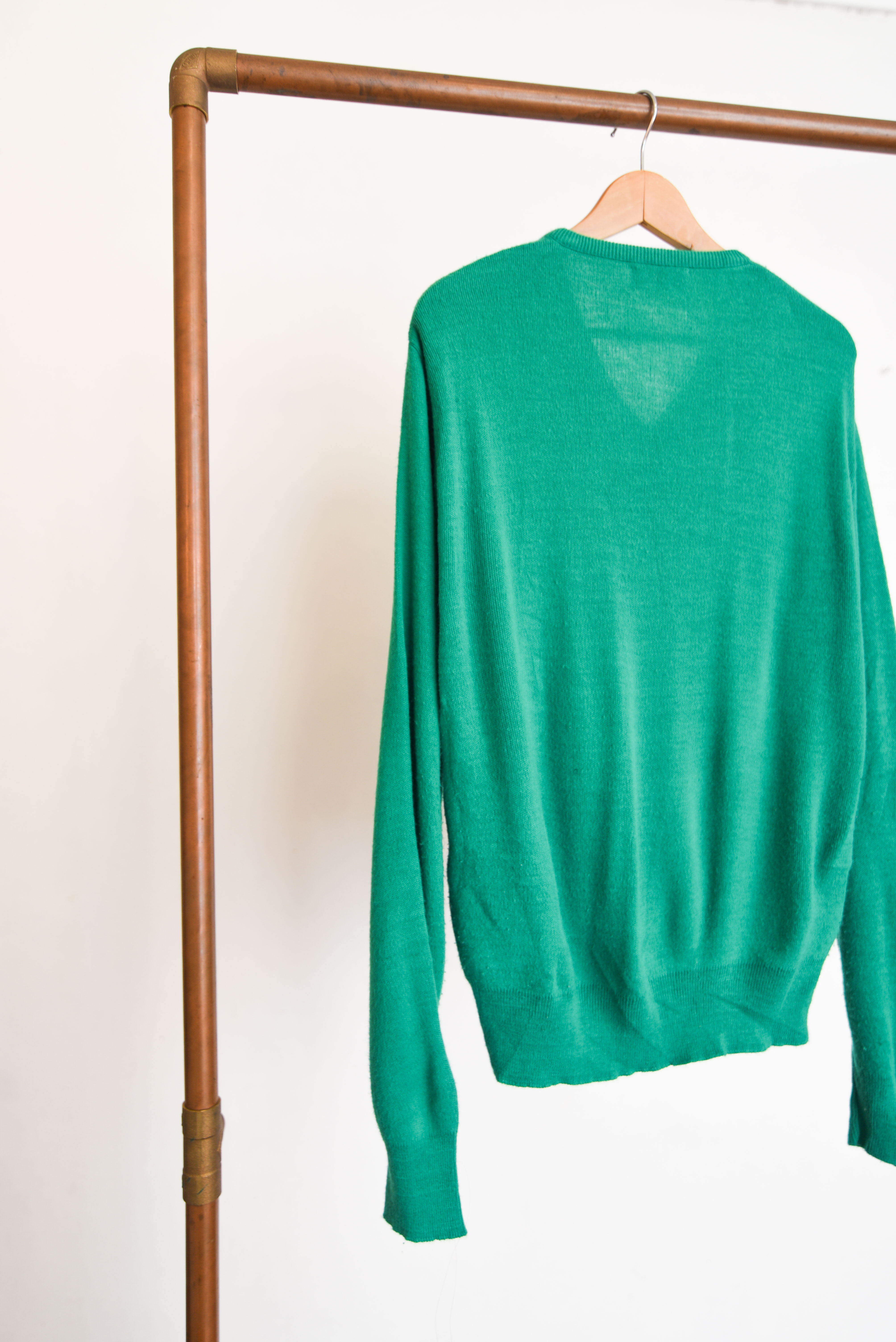 Chaleco verde vintage