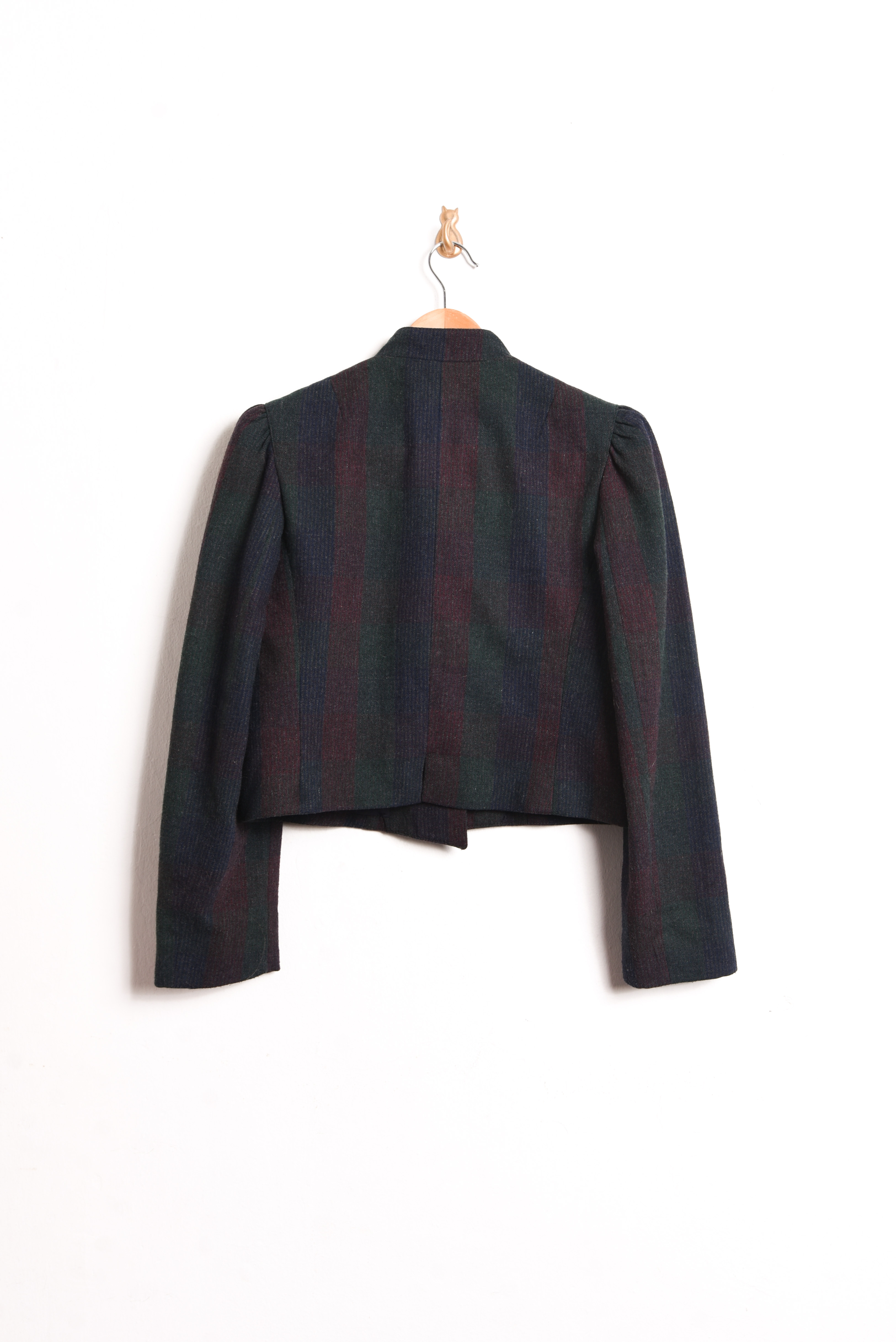 Chaqueta vintage crop rayado