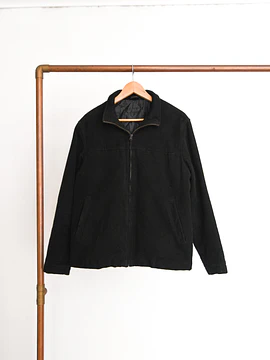 Chaqueta tipo bomber negra vntg italiana