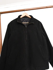 Chaqueta tipo bomber negra vntg italiana