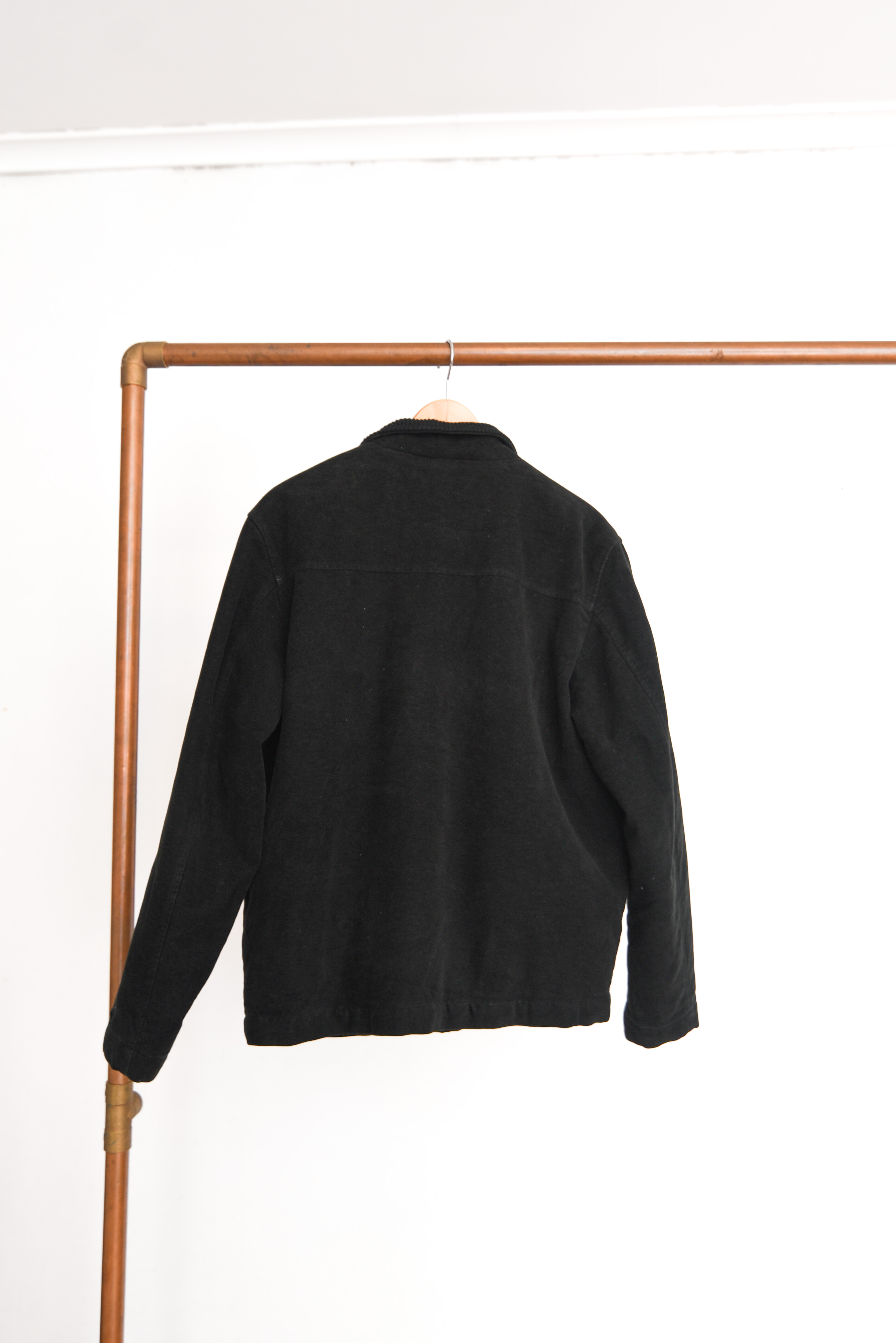 Chaqueta tipo bomber negra vntg italiana
