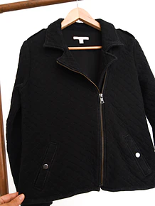 Chaqueta biker algodón quilted