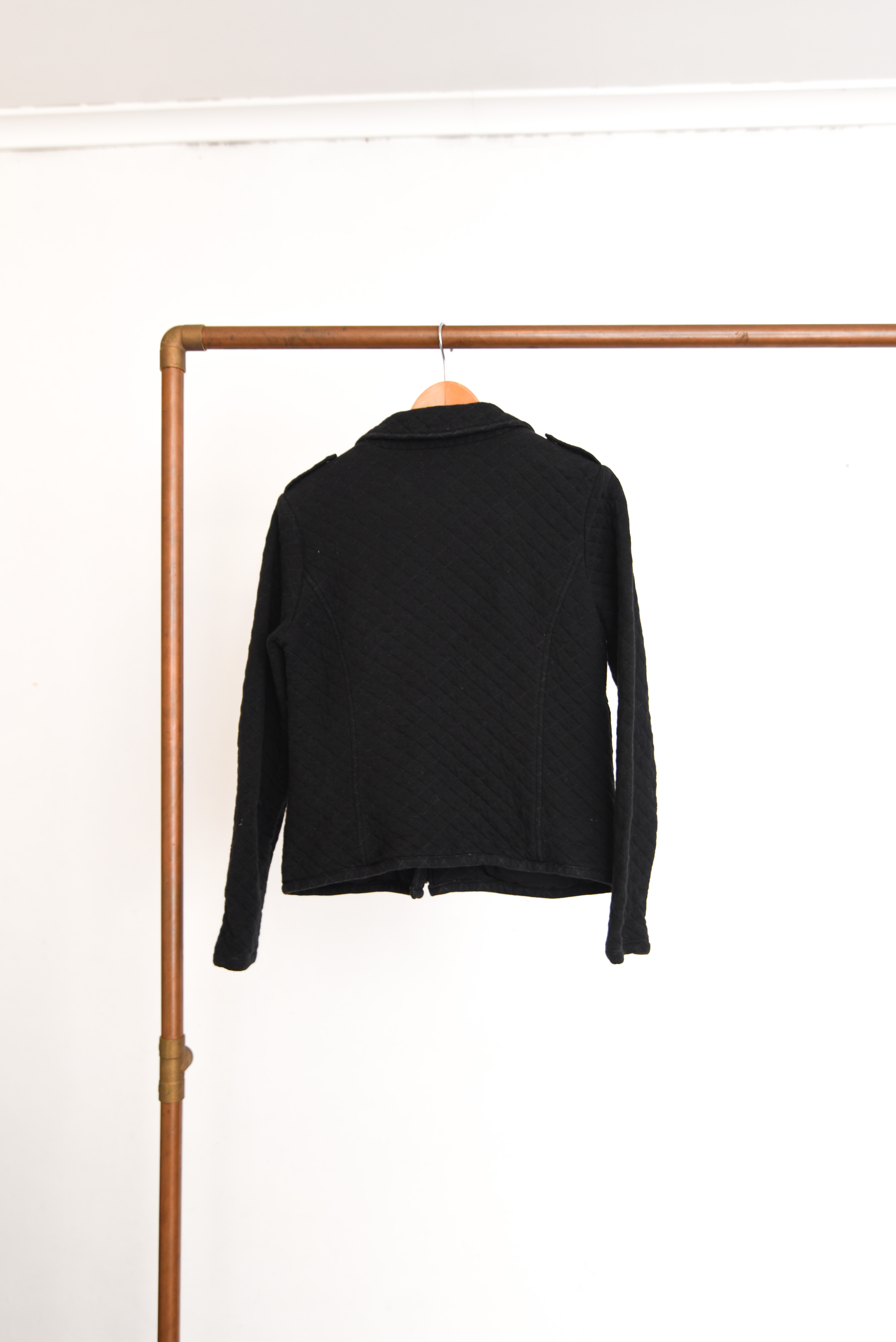 Chaqueta biker algodón quilted