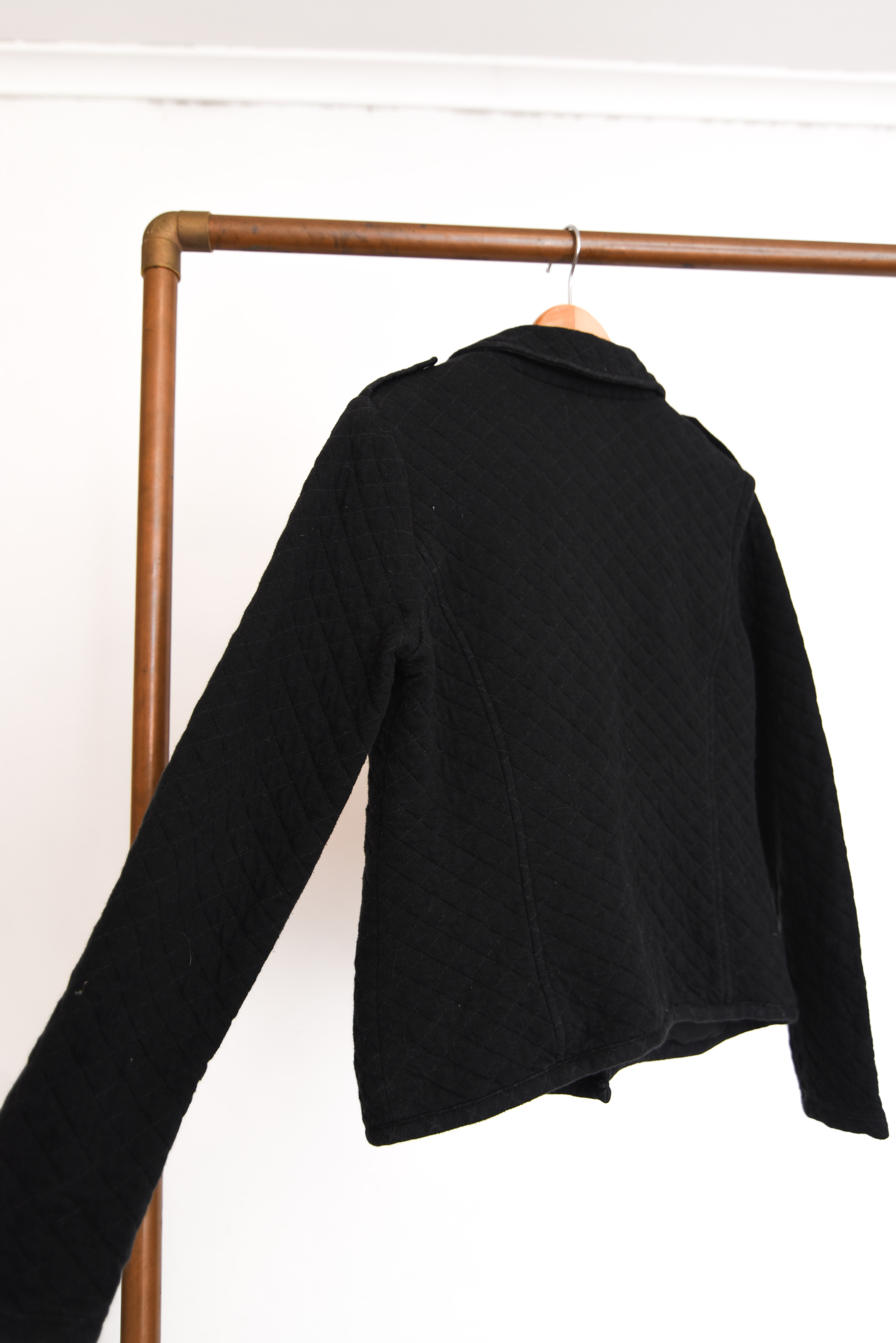 Chaqueta biker algodón quilted