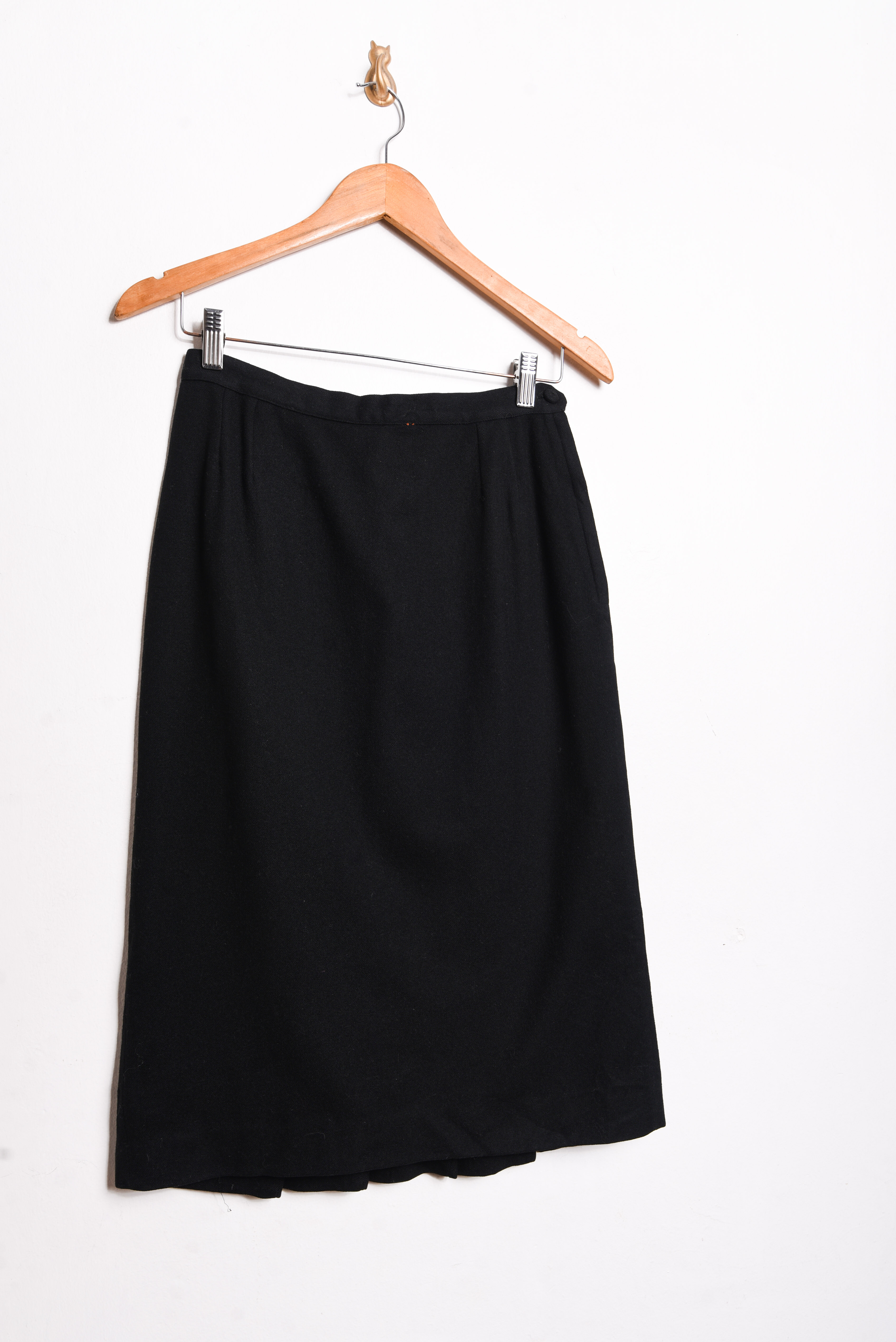 Falda midi vintage lana