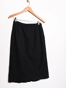 Falda midi vintage lana
