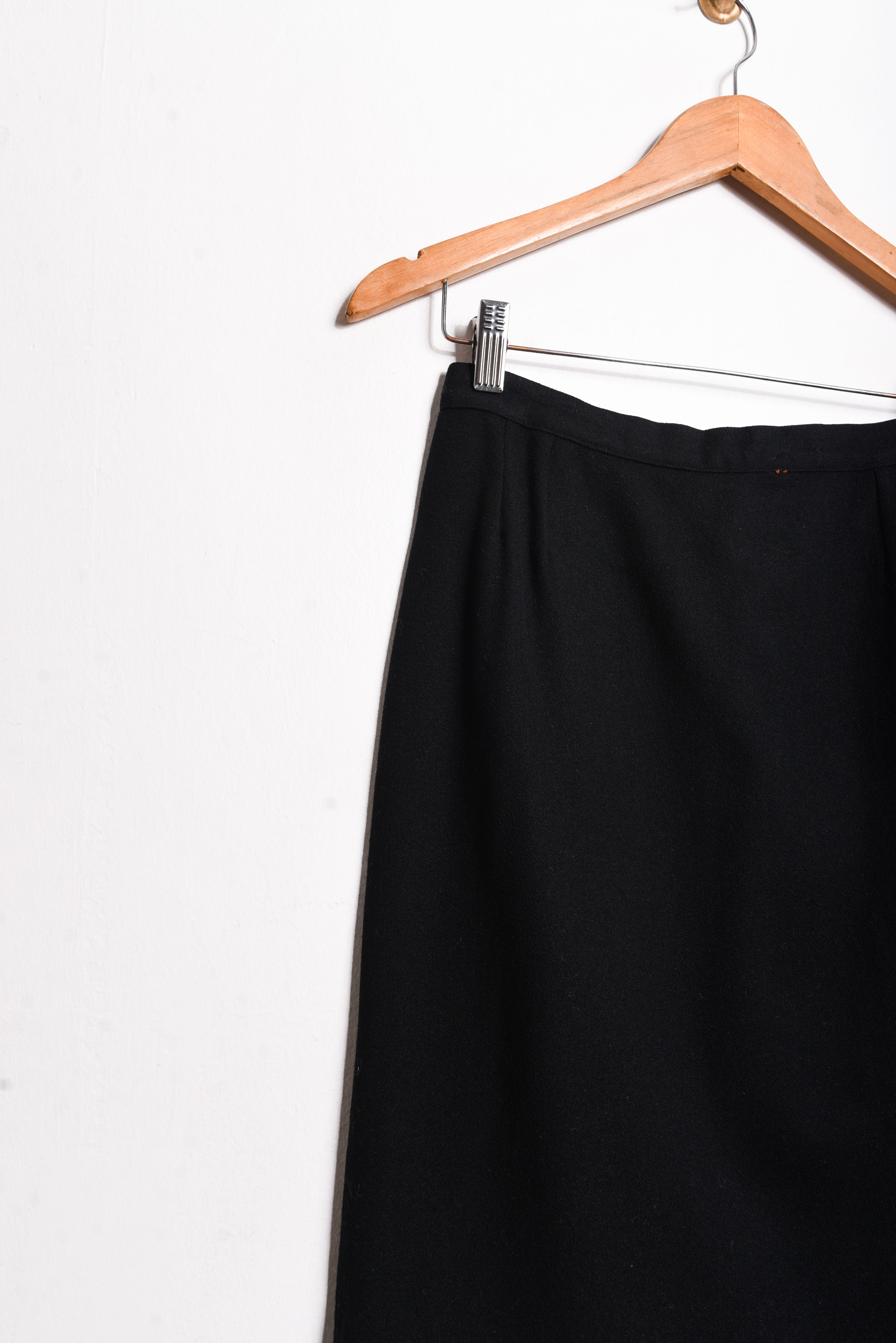 Falda midi vintage lana