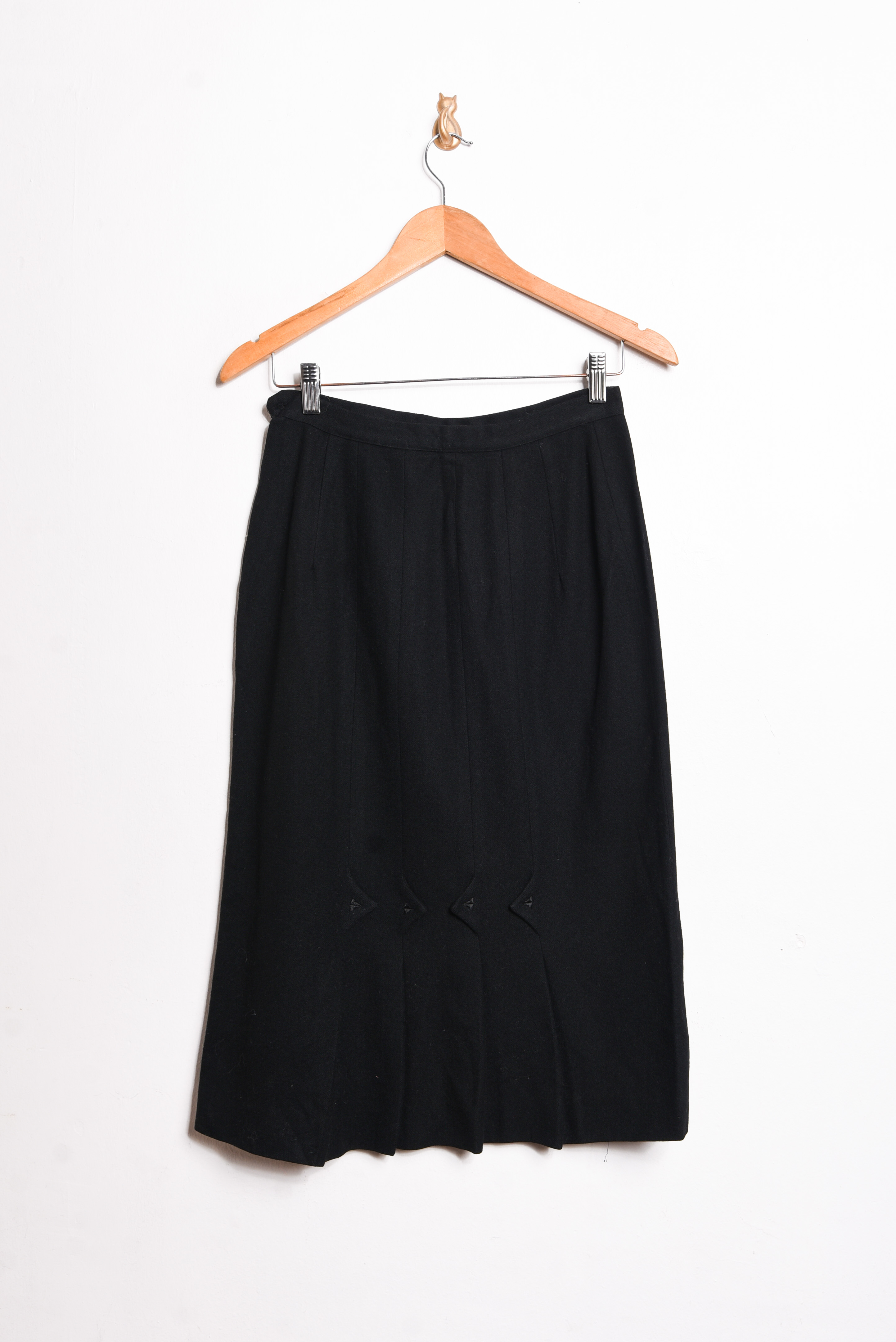 Falda midi vintage lana