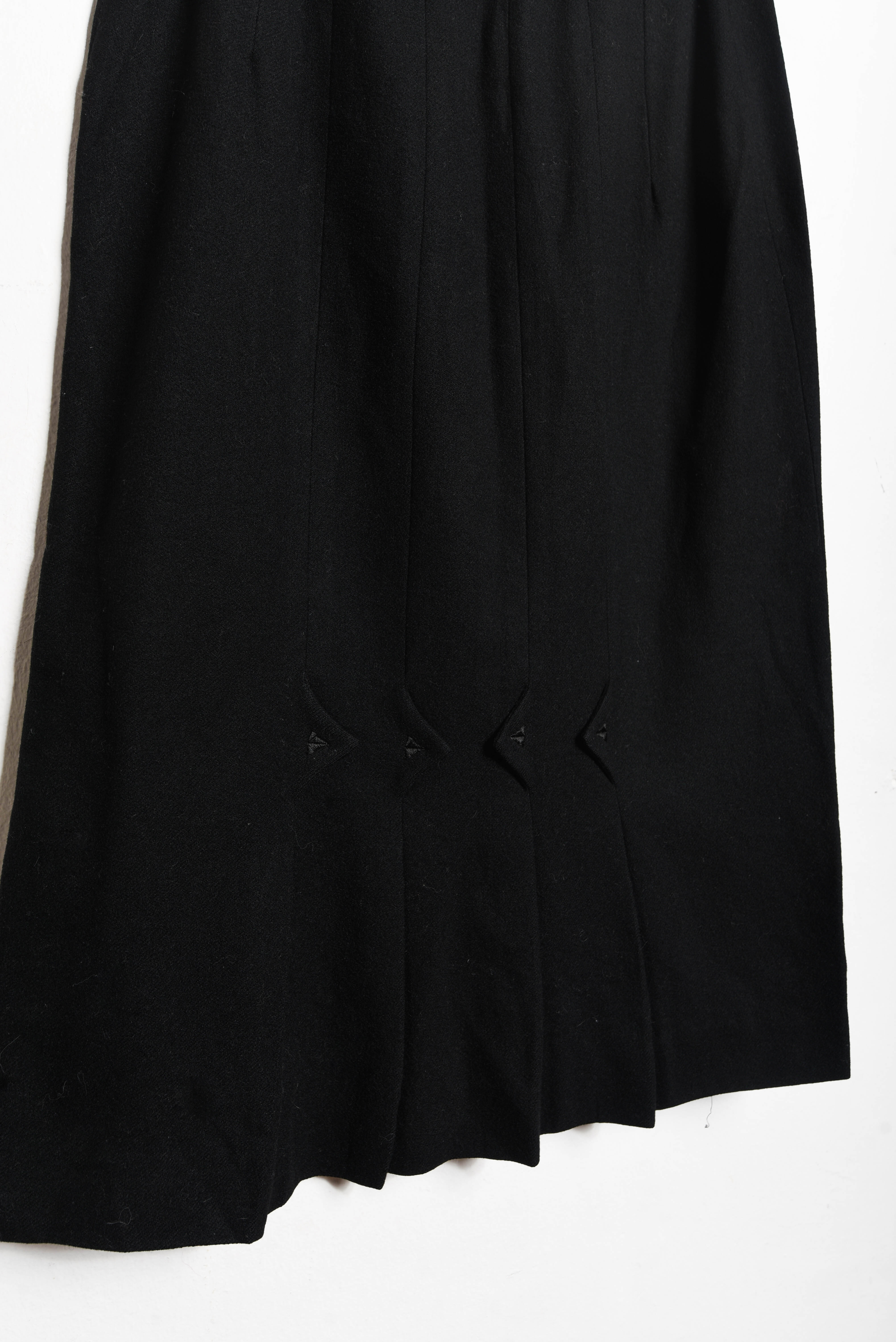 Falda midi vintage lana