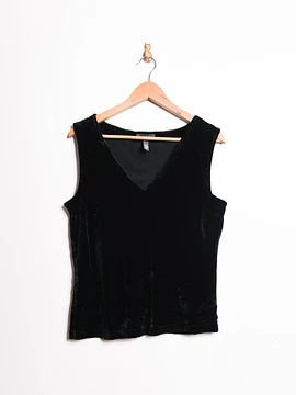 Top velvet vintage black