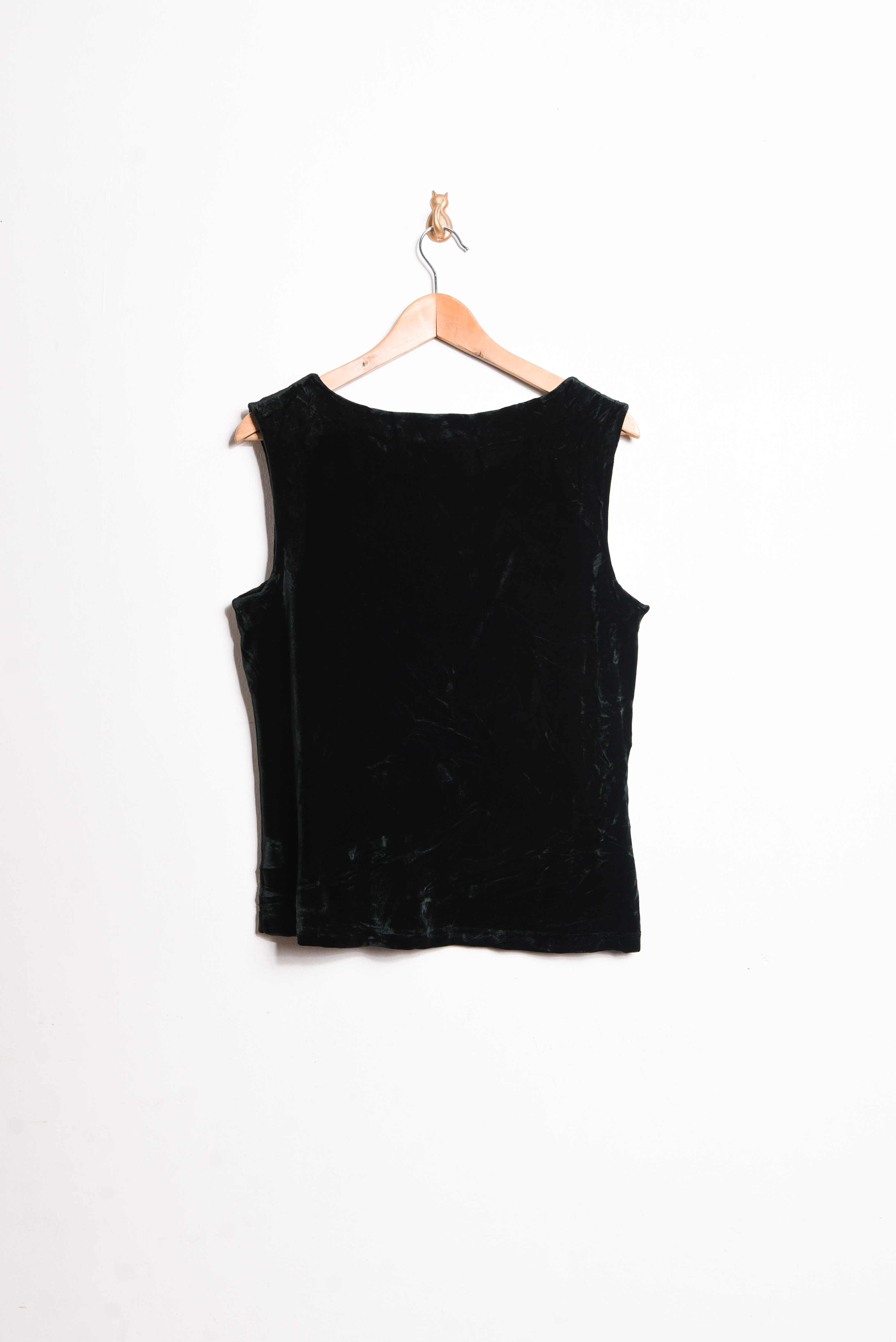Top velvet vintage black