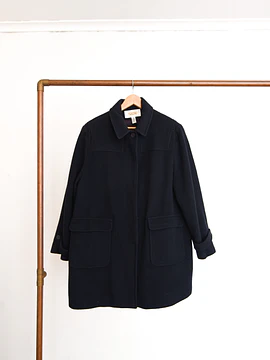 Abrigo navy lana vintage