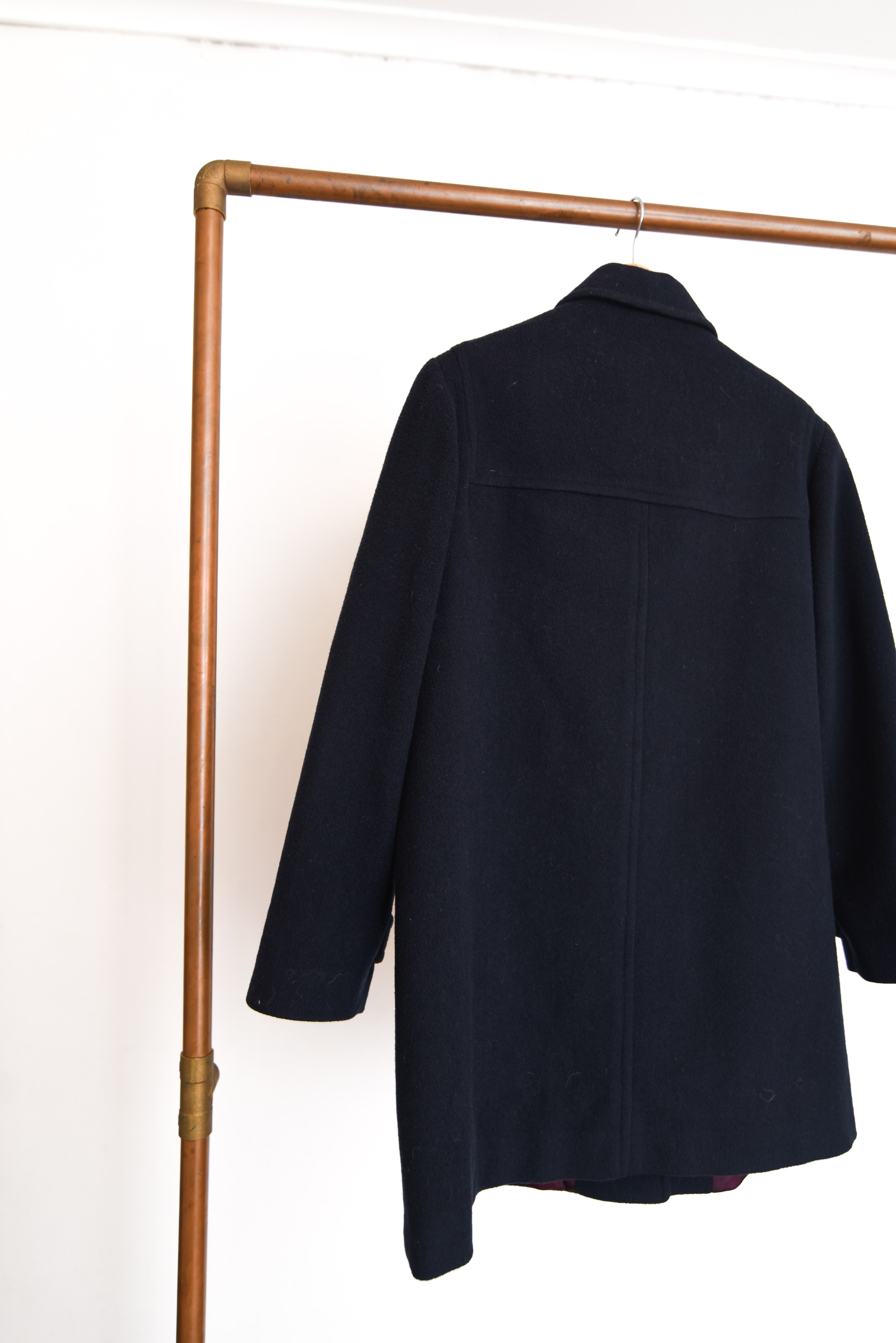 Abrigo navy lana vintage