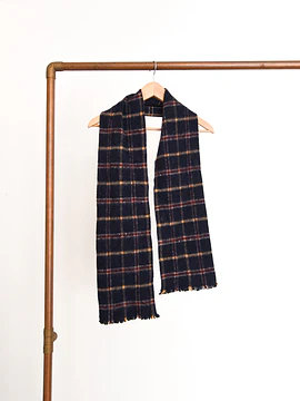 Bufanda tartán navy lana