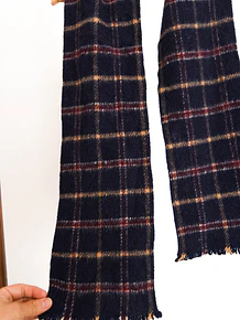Bufanda tartán navy lana