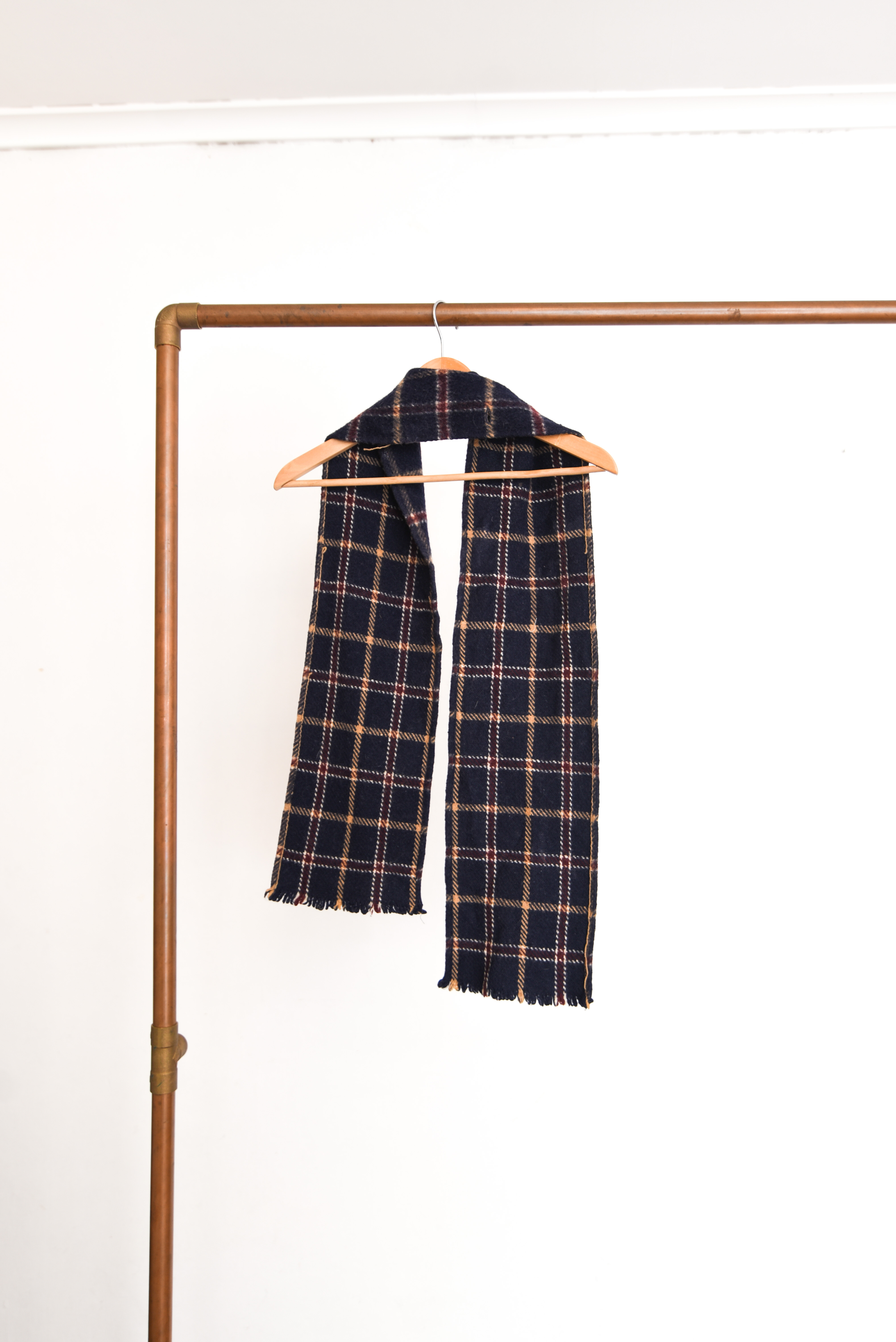 Bufanda tartán navy lana