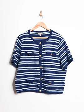 Cardigan rayado cachemira