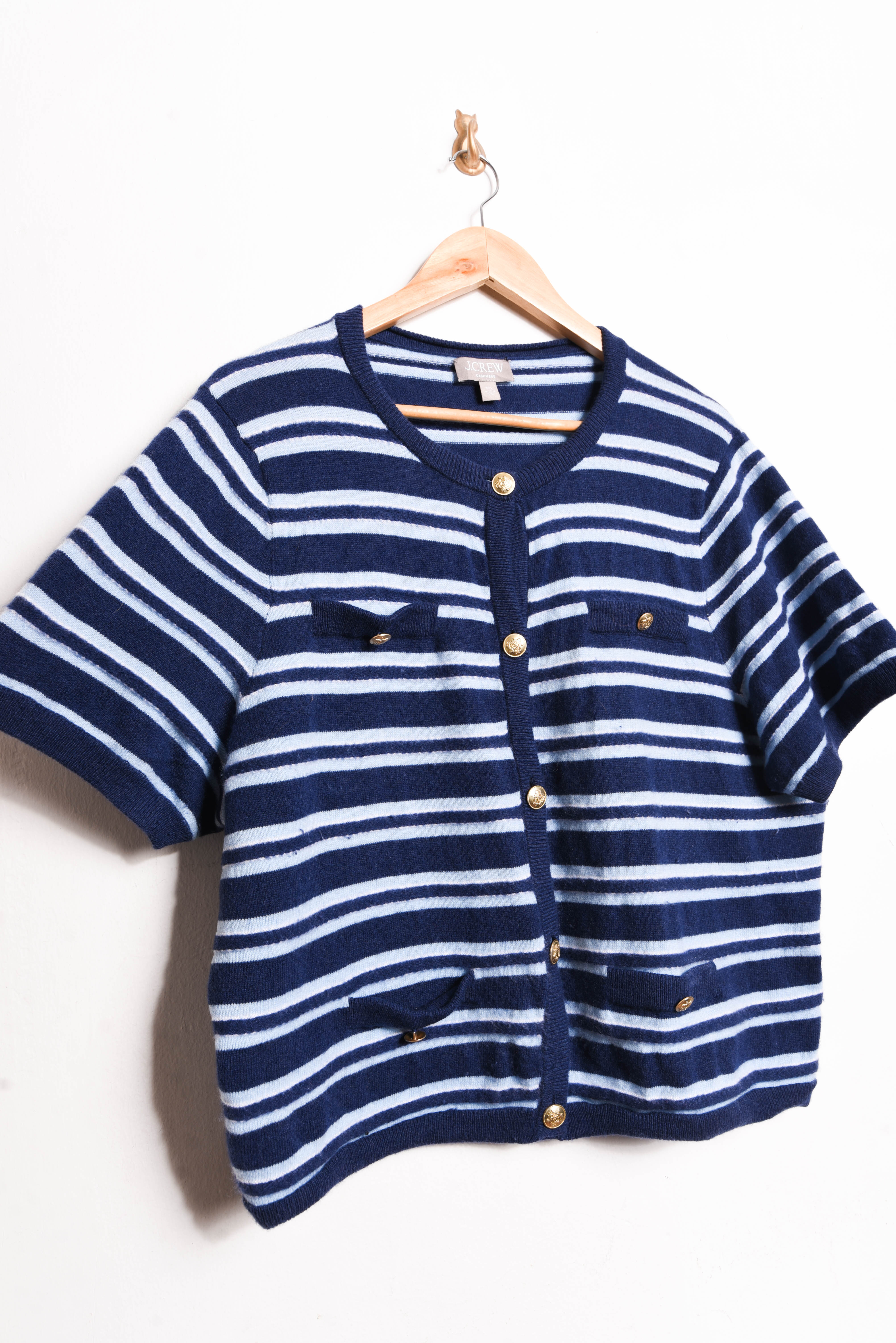 Cardigan rayado cachemira
