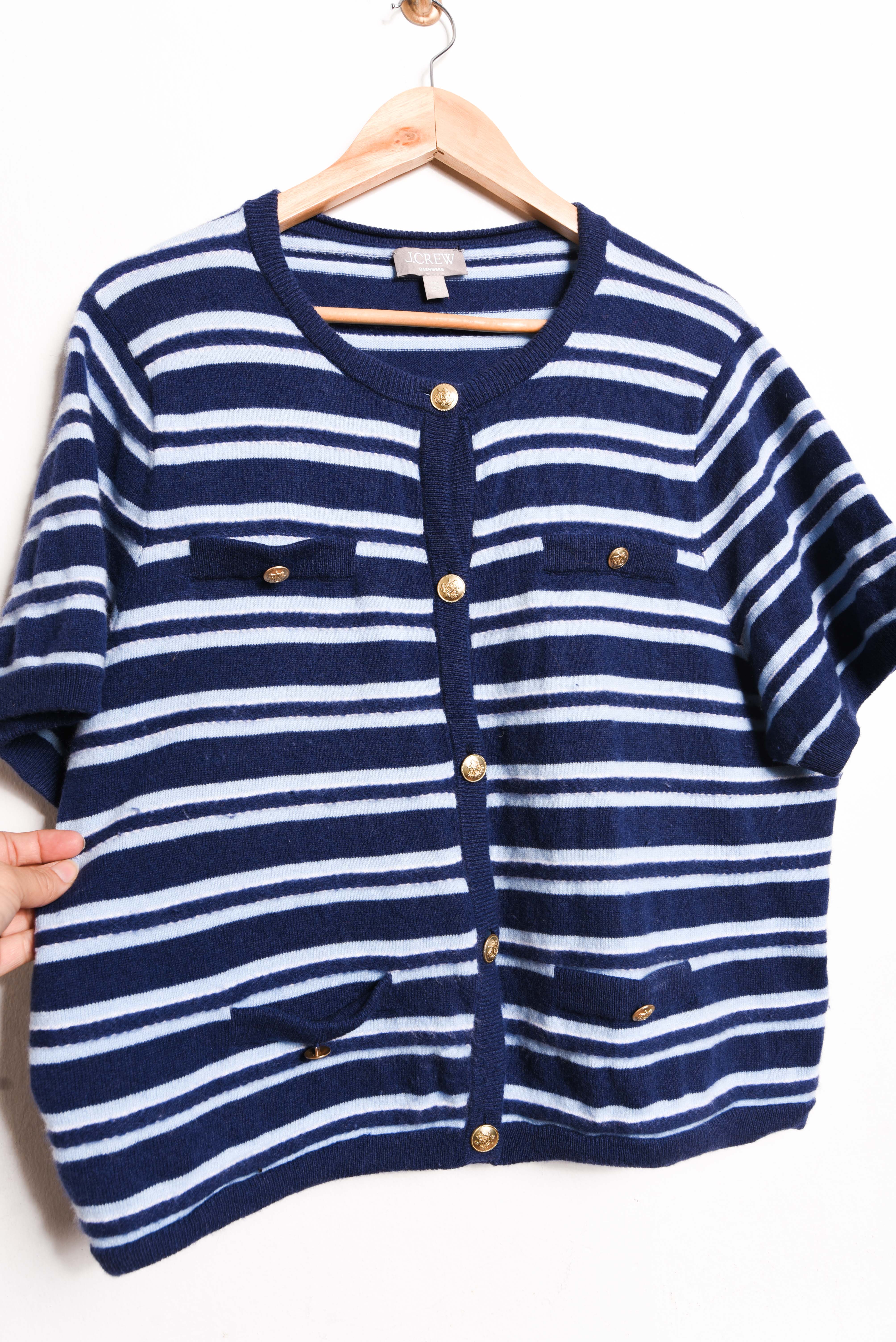 Cardigan rayado cachemira