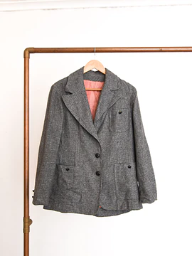 Blazer pata de gallo gris 60s
