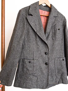 Blazer pata de gallo gris 60s
