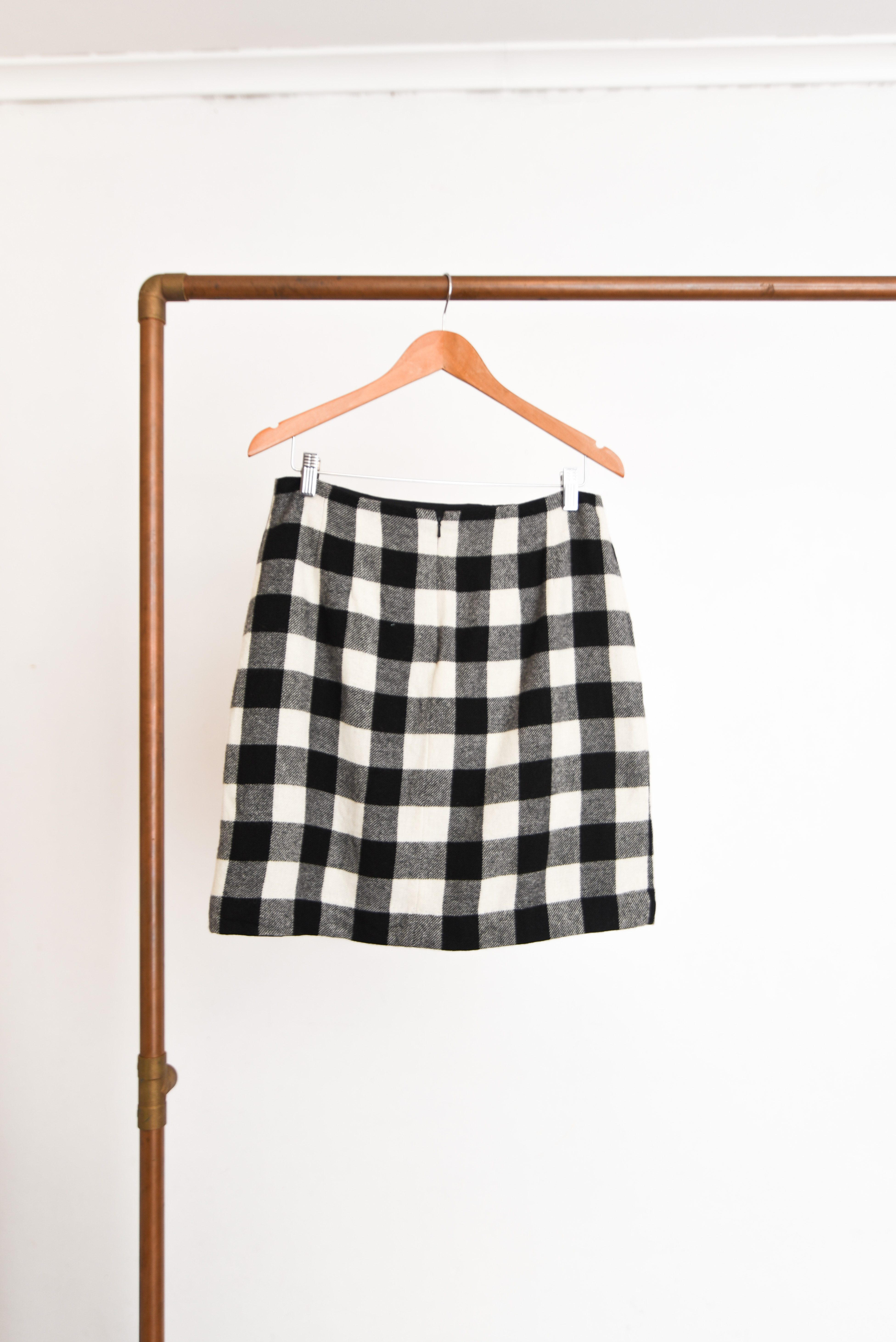 Falda lana gingham