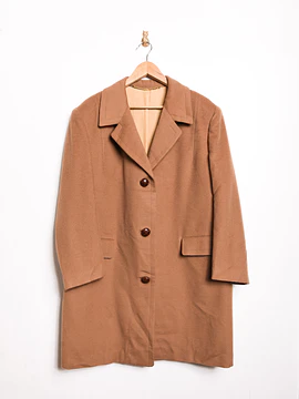 Abrigo lana camel vintage
