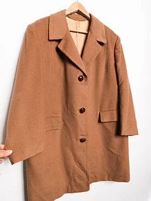 Abrigo lana camel vintage