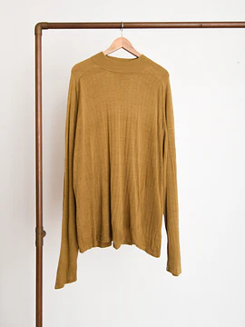 Chaleco mostaza silk vintage