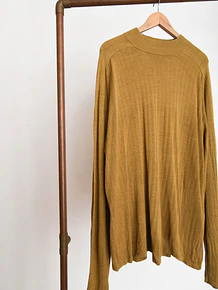 Chaleco mostaza silk vintage