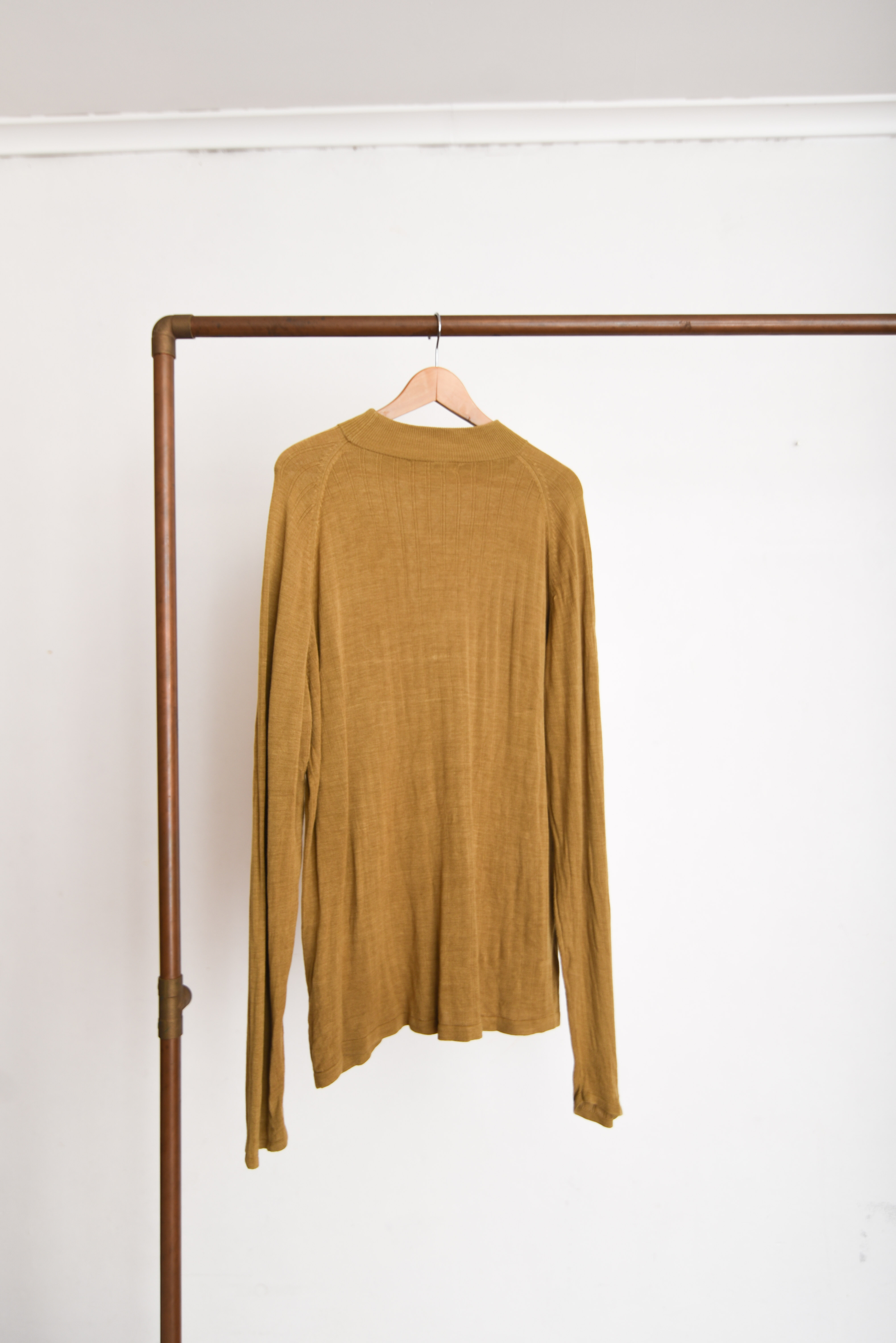 Chaleco mostaza silk vintage