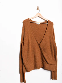 Chaleco camel lana Madewell
