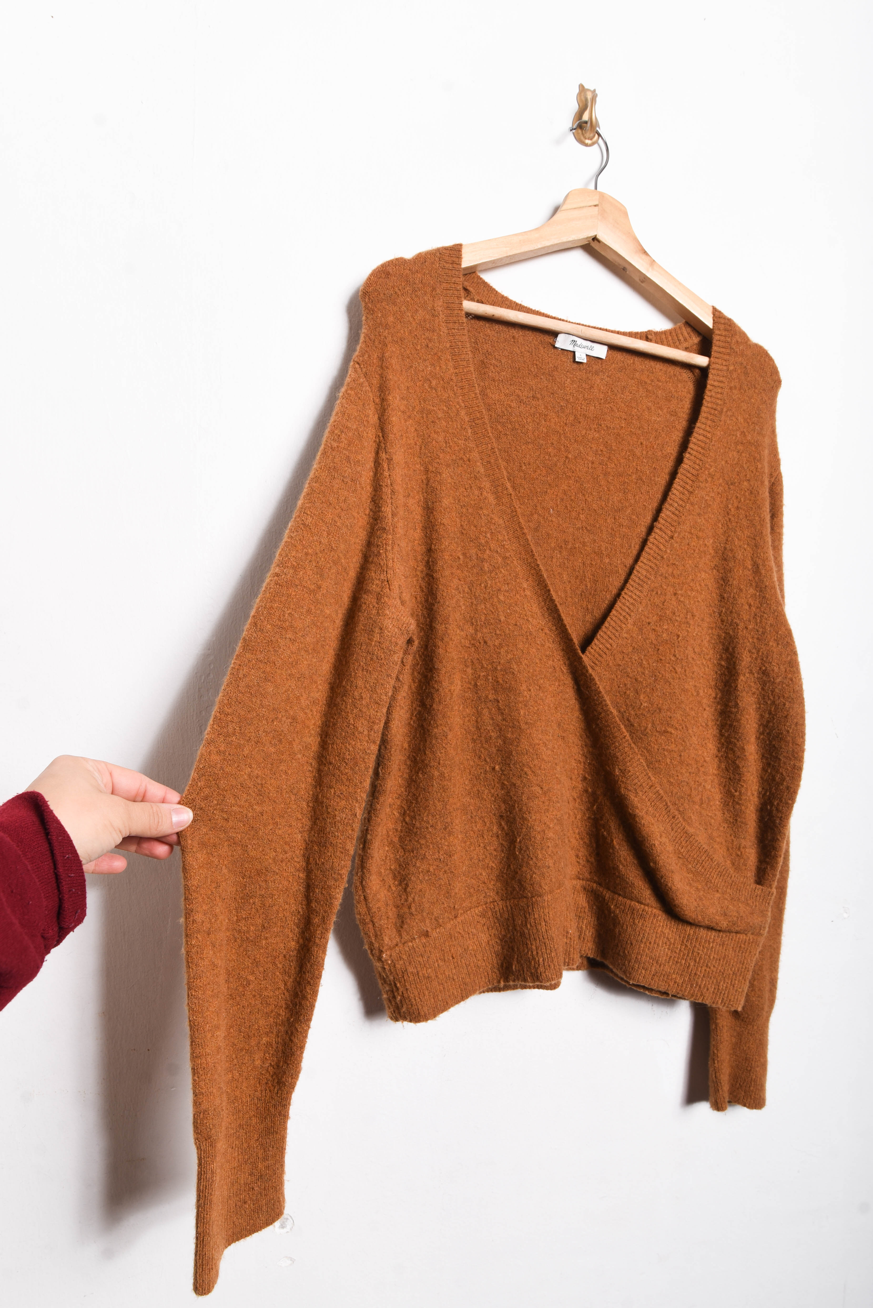 Chaleco camel lana Madewell