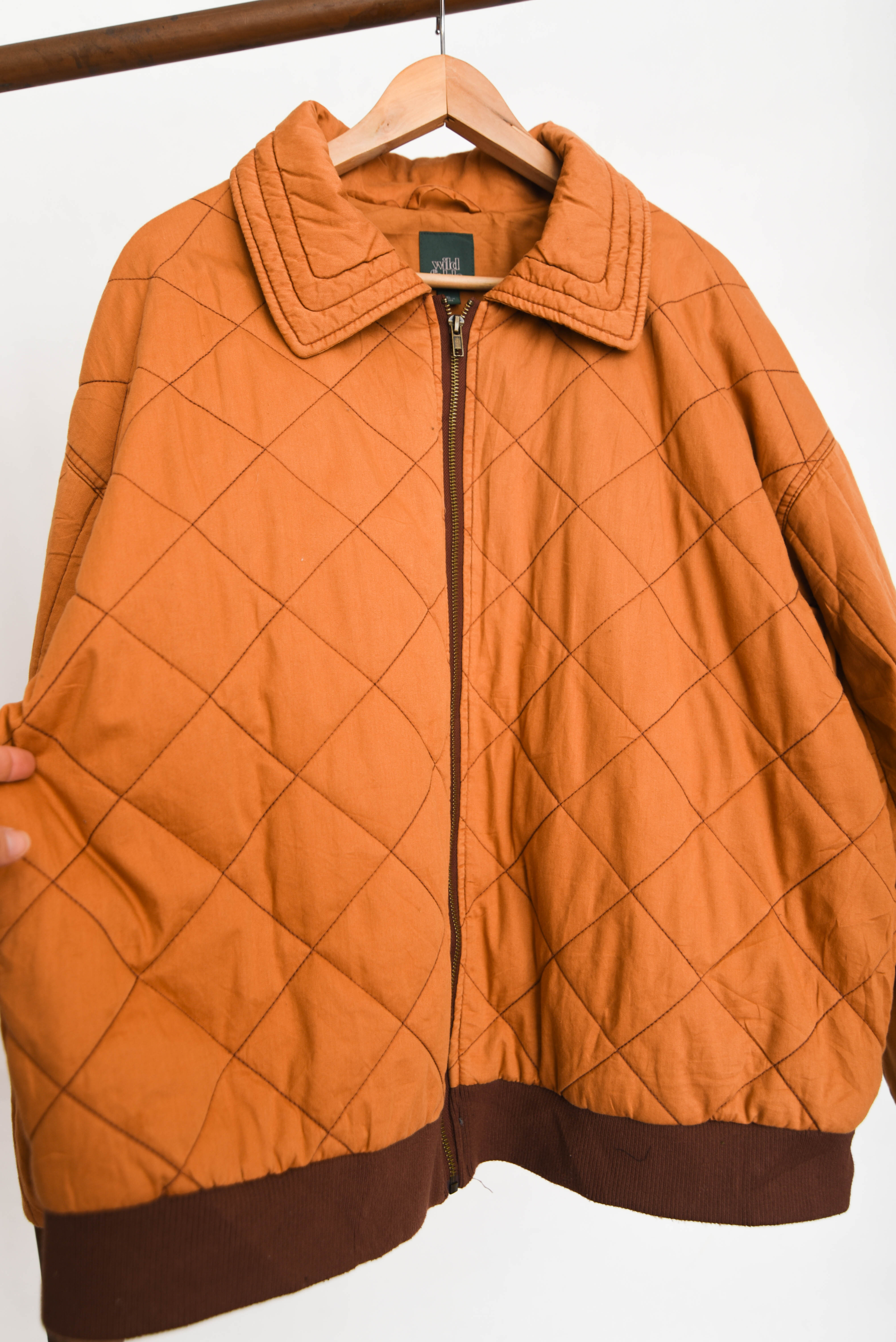 Chaqueta camel quilted