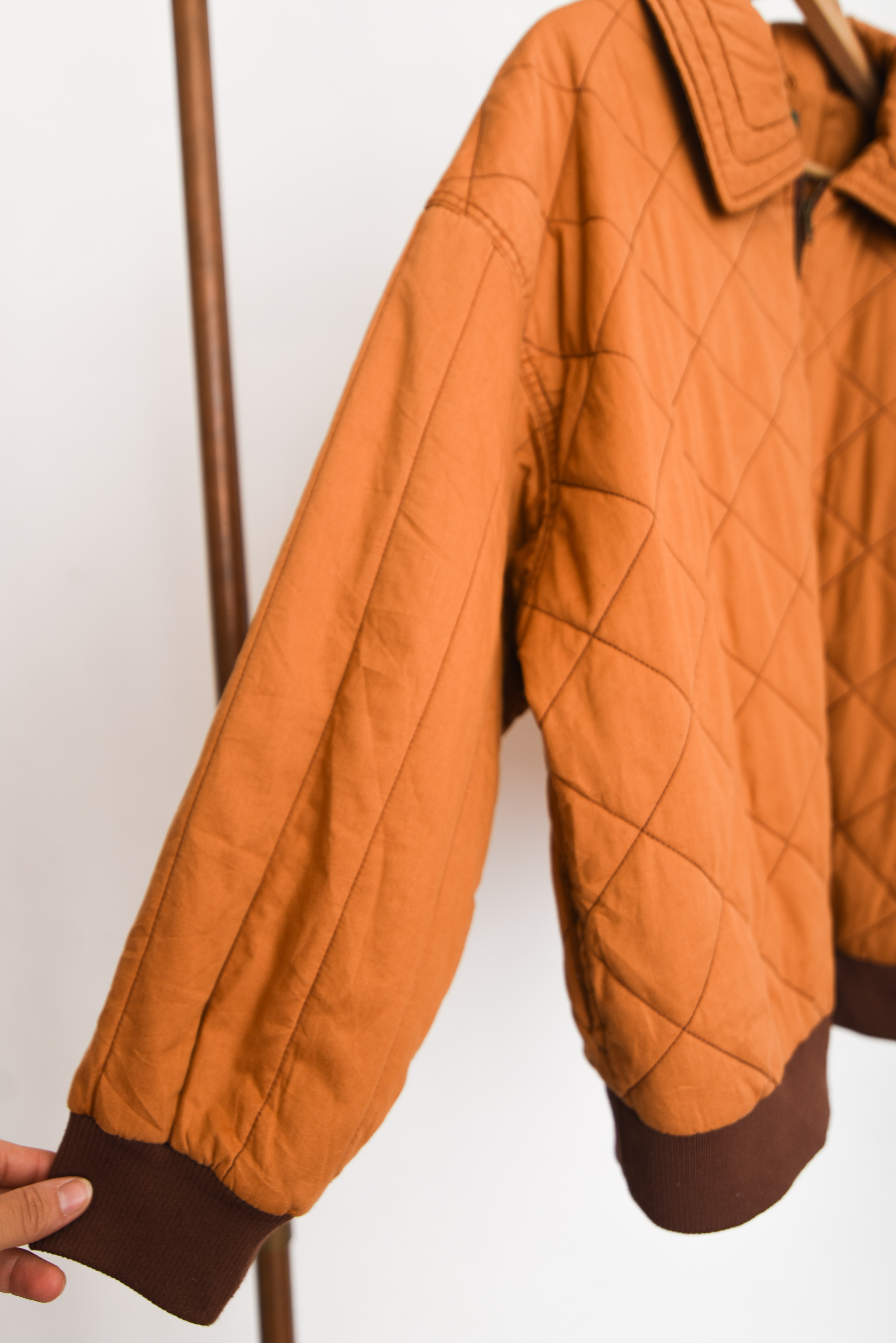 Chaqueta camel quilted