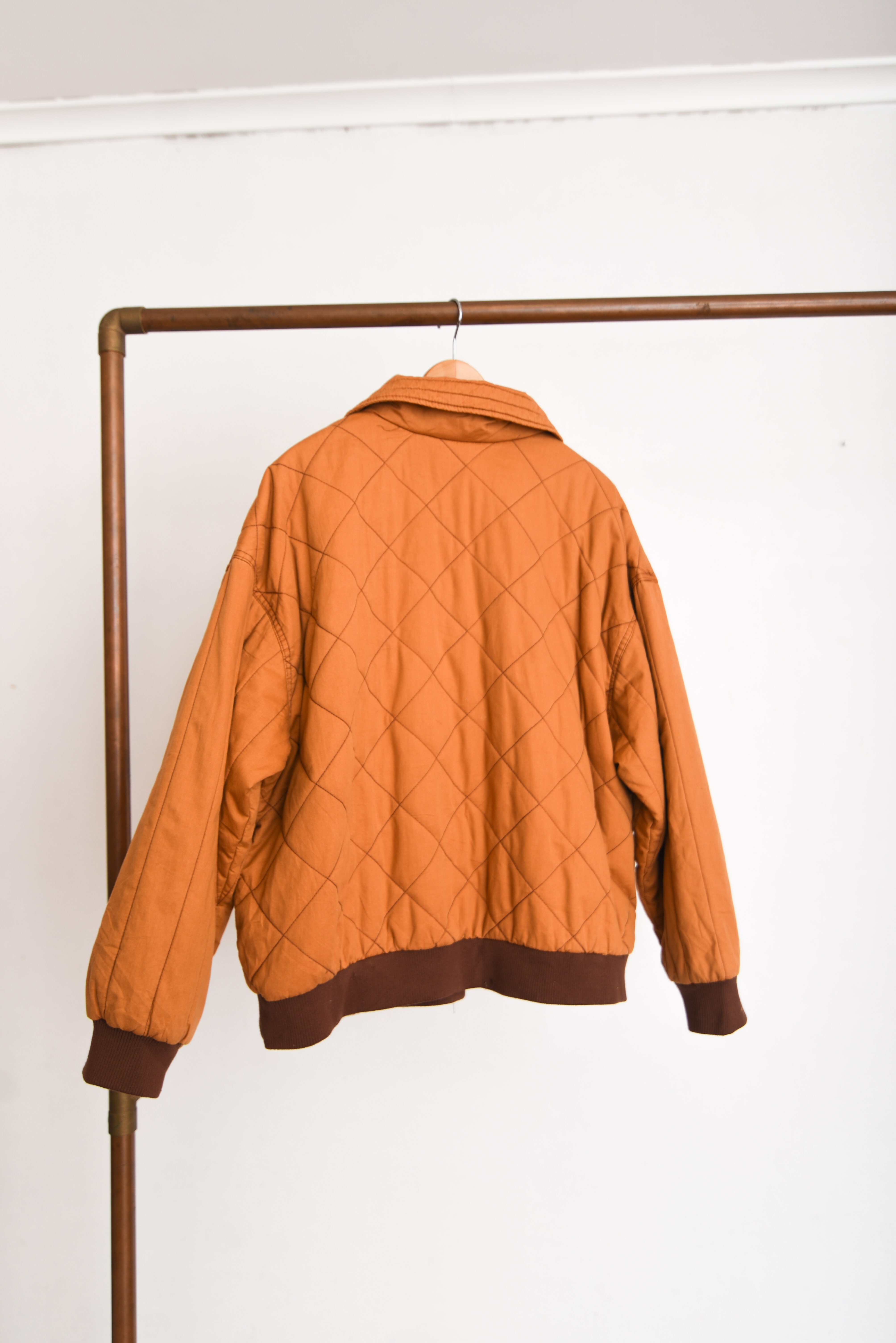 Chaqueta camel quilted