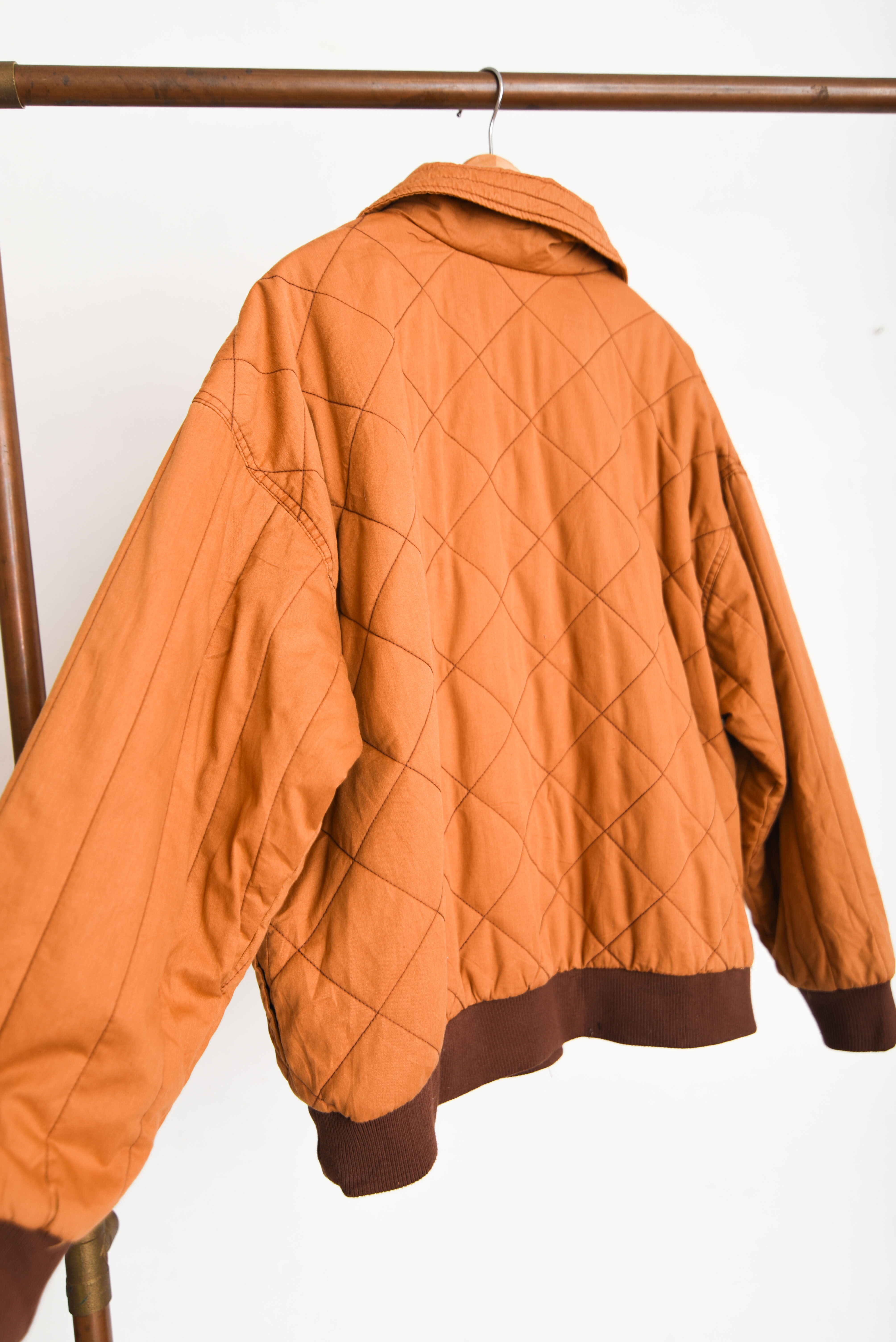 Chaqueta camel quilted