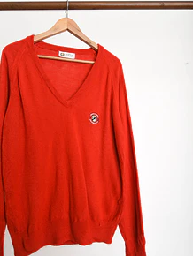 Chaleco rojo vintage 1985