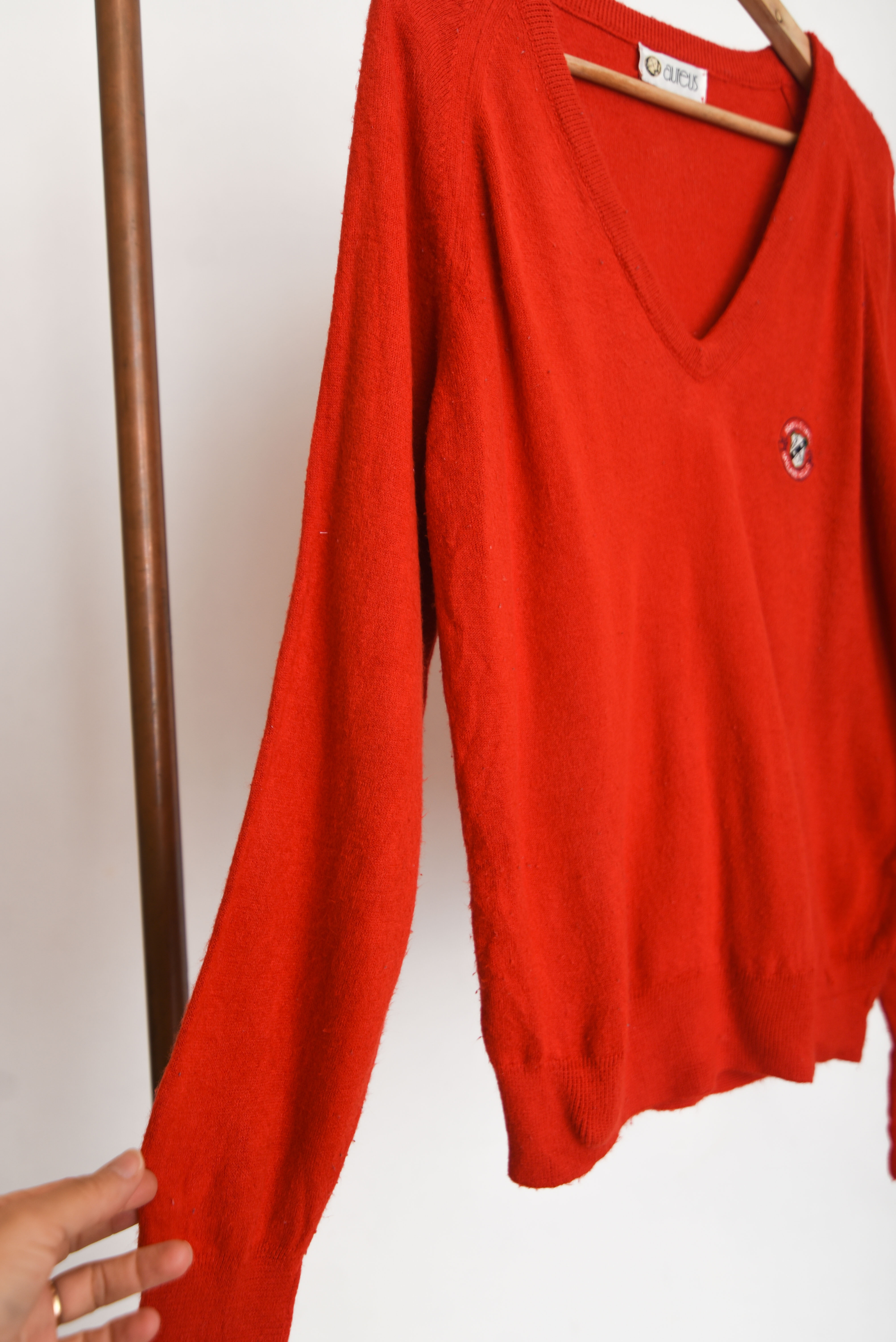 Chaleco rojo vintage 1985