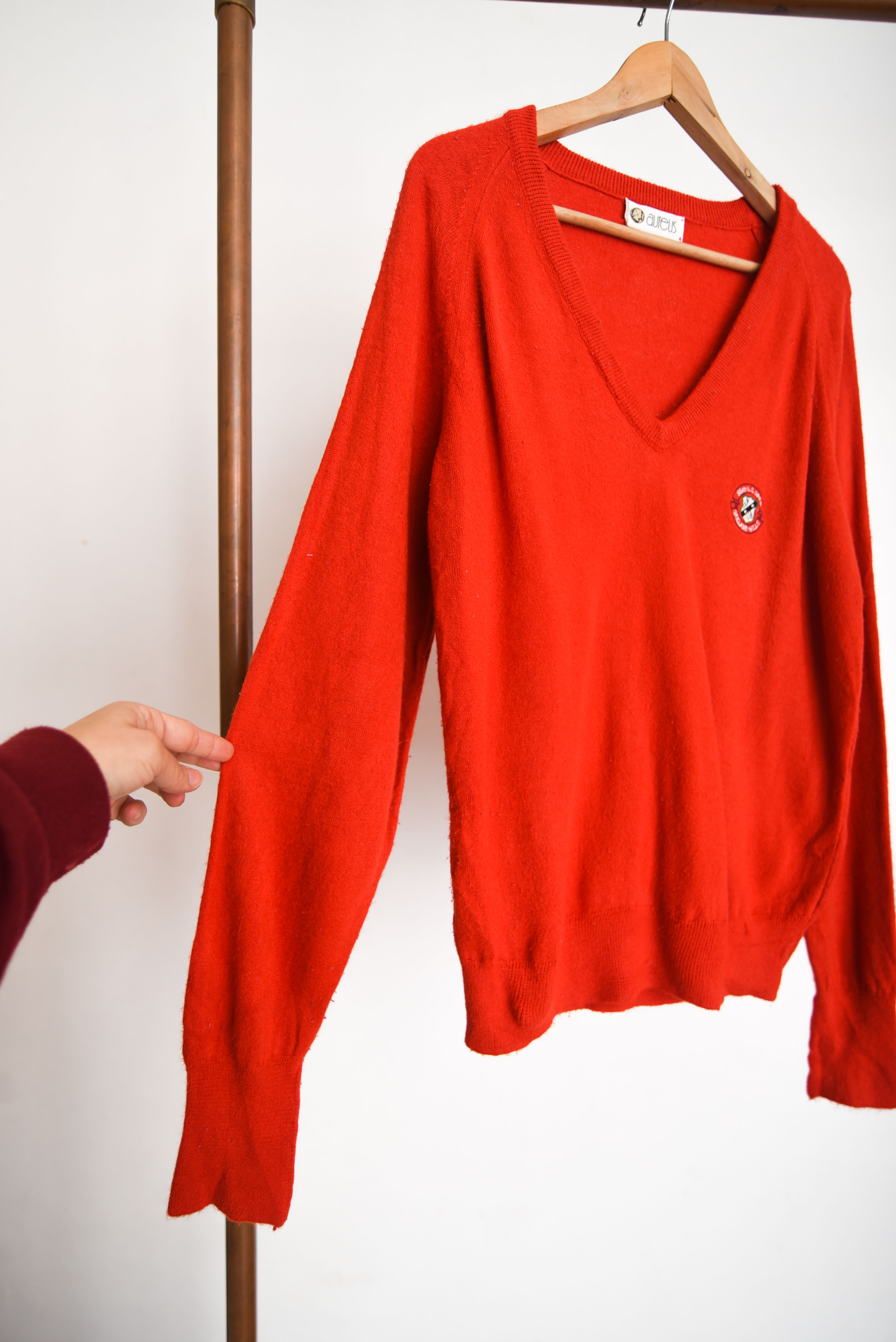 Chaleco rojo vintage 1985