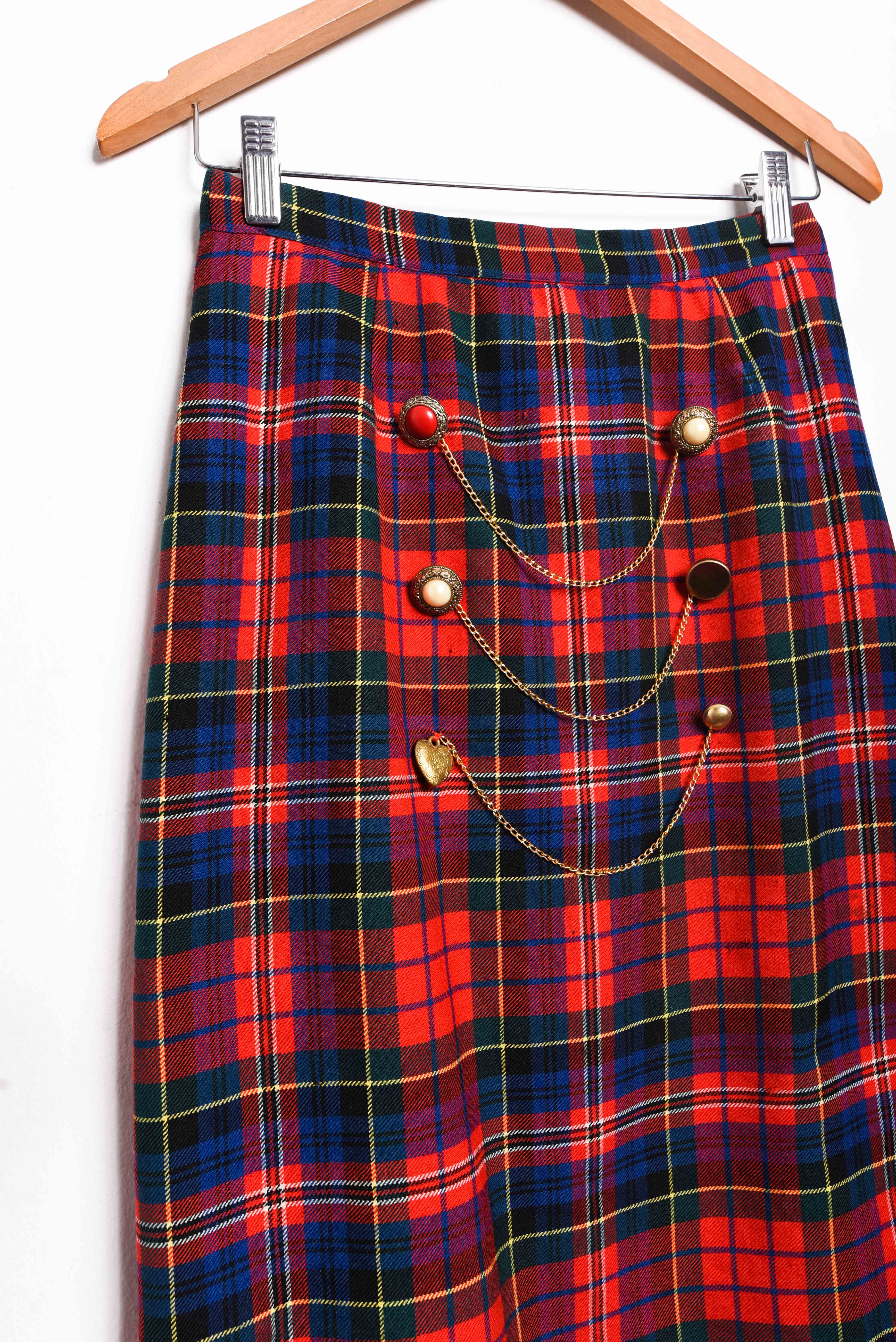 Falda tartán 60s reworked cadenas